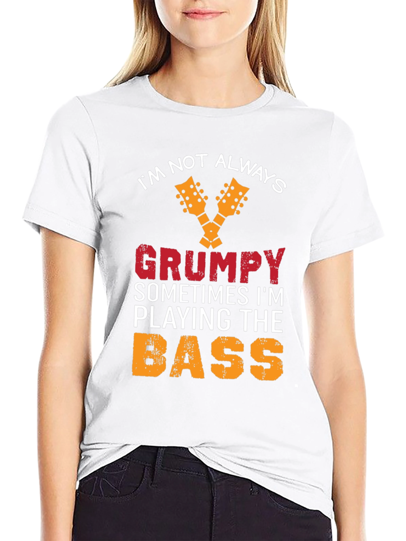 Grumpy Bass Player T-Shirt - Funny Musician Tee