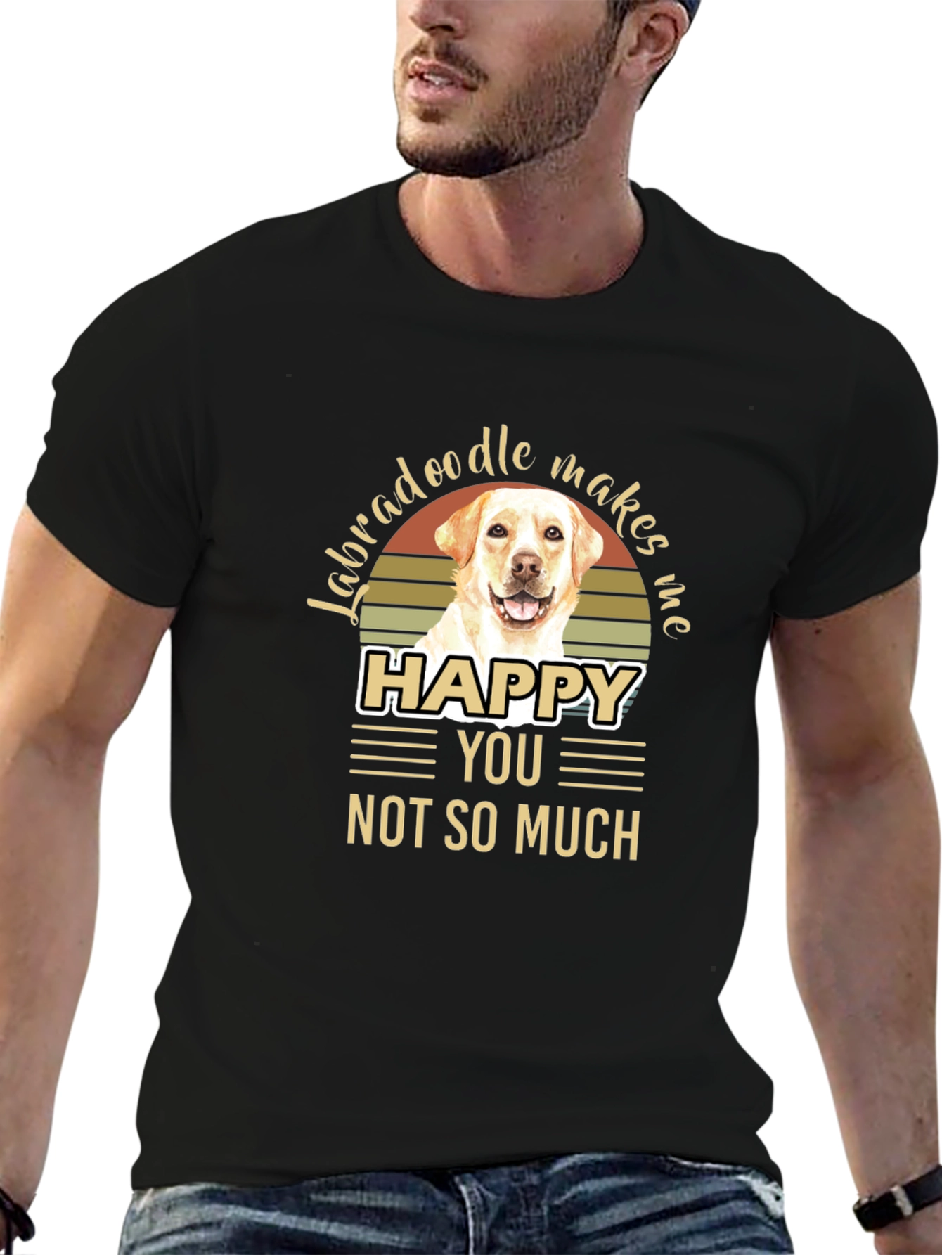 Labradoodle Makes Me Happy T-Shirt