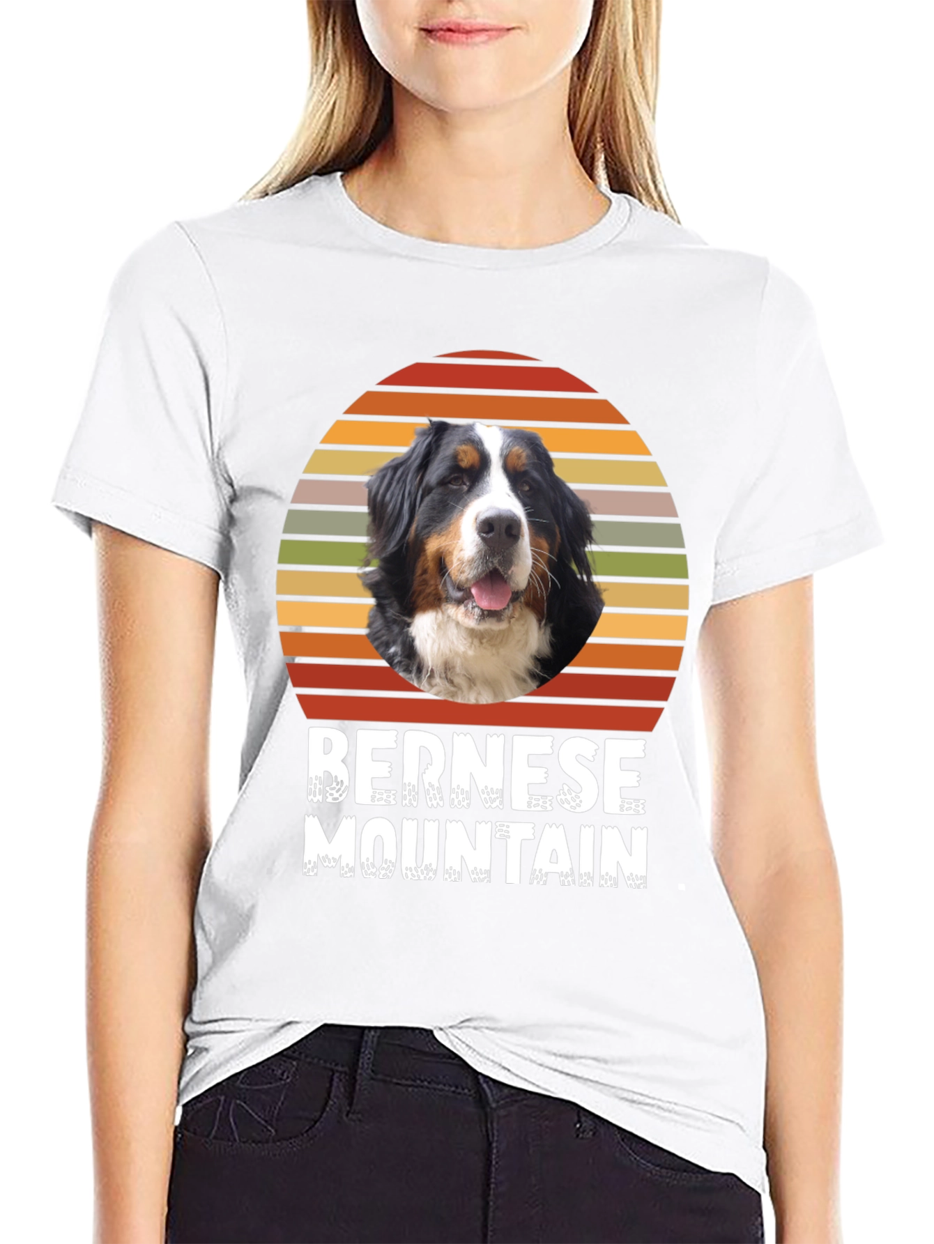 Bernese Mountain Dog Sunset T-Shirt