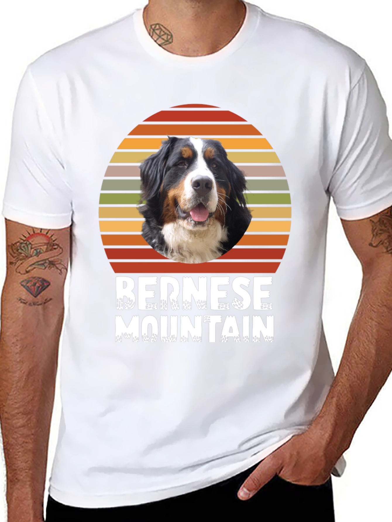 Bernese Mountain Dog Sunset T-Shirt