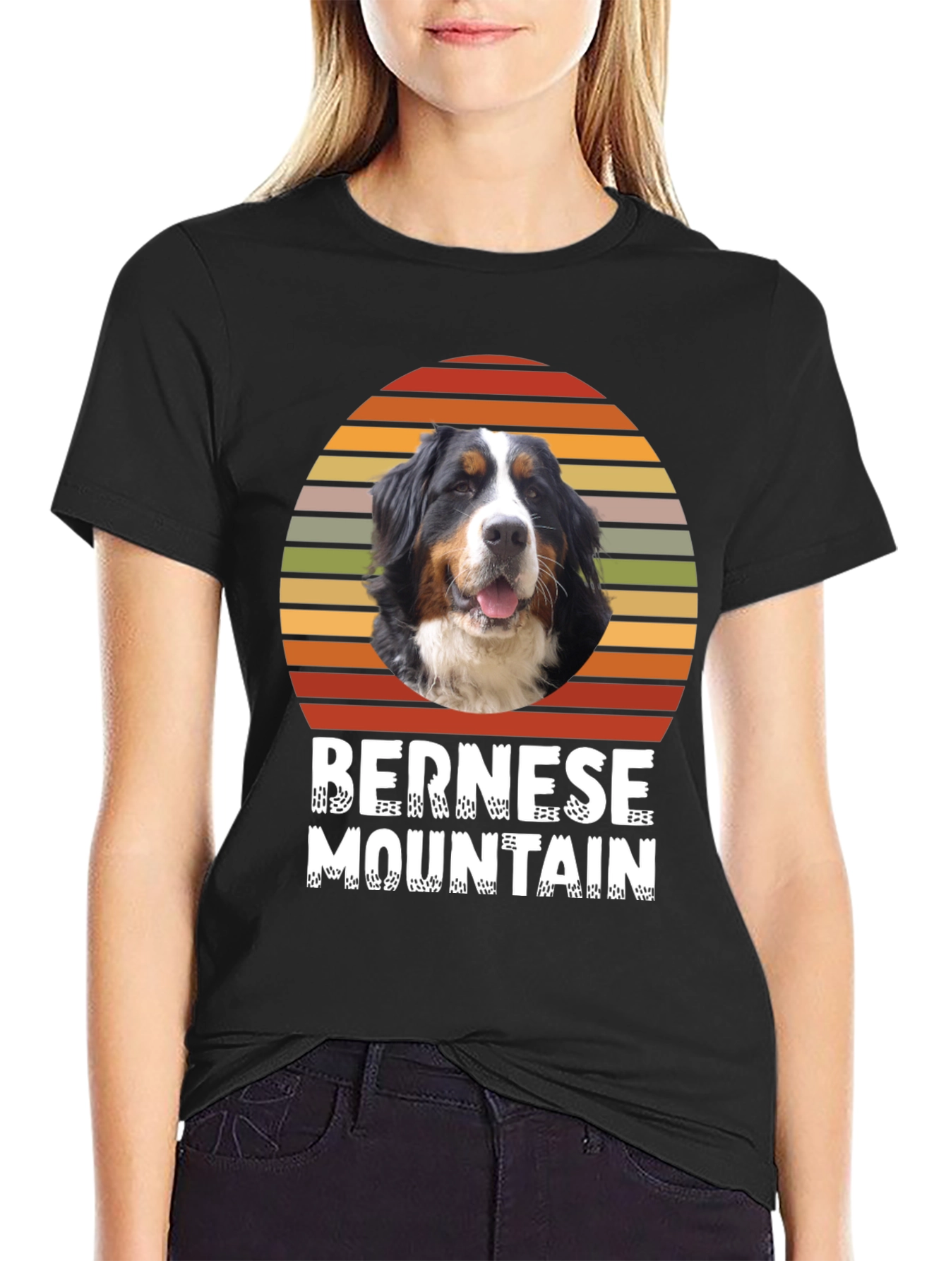 Bernese Mountain Dog Sunset T-Shirt