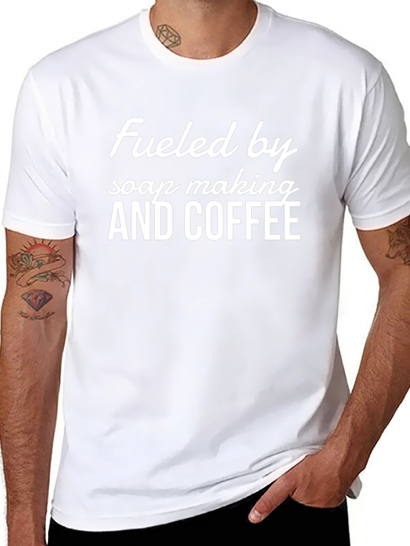 Fueled by Soap Making and Coffee Graphic Tee