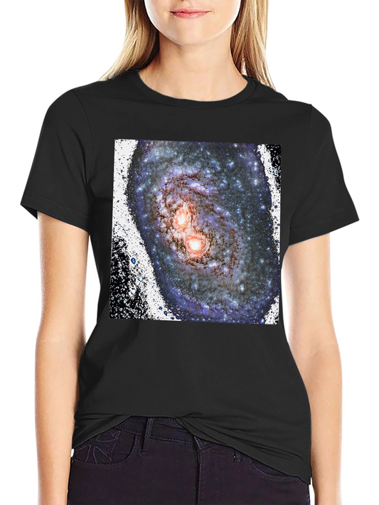 Galaxy Print Black T-Shirt - Unique Cosmic Design