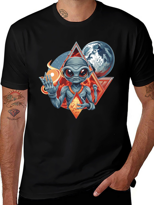 Alien Graphic Tee - Cosmic Design