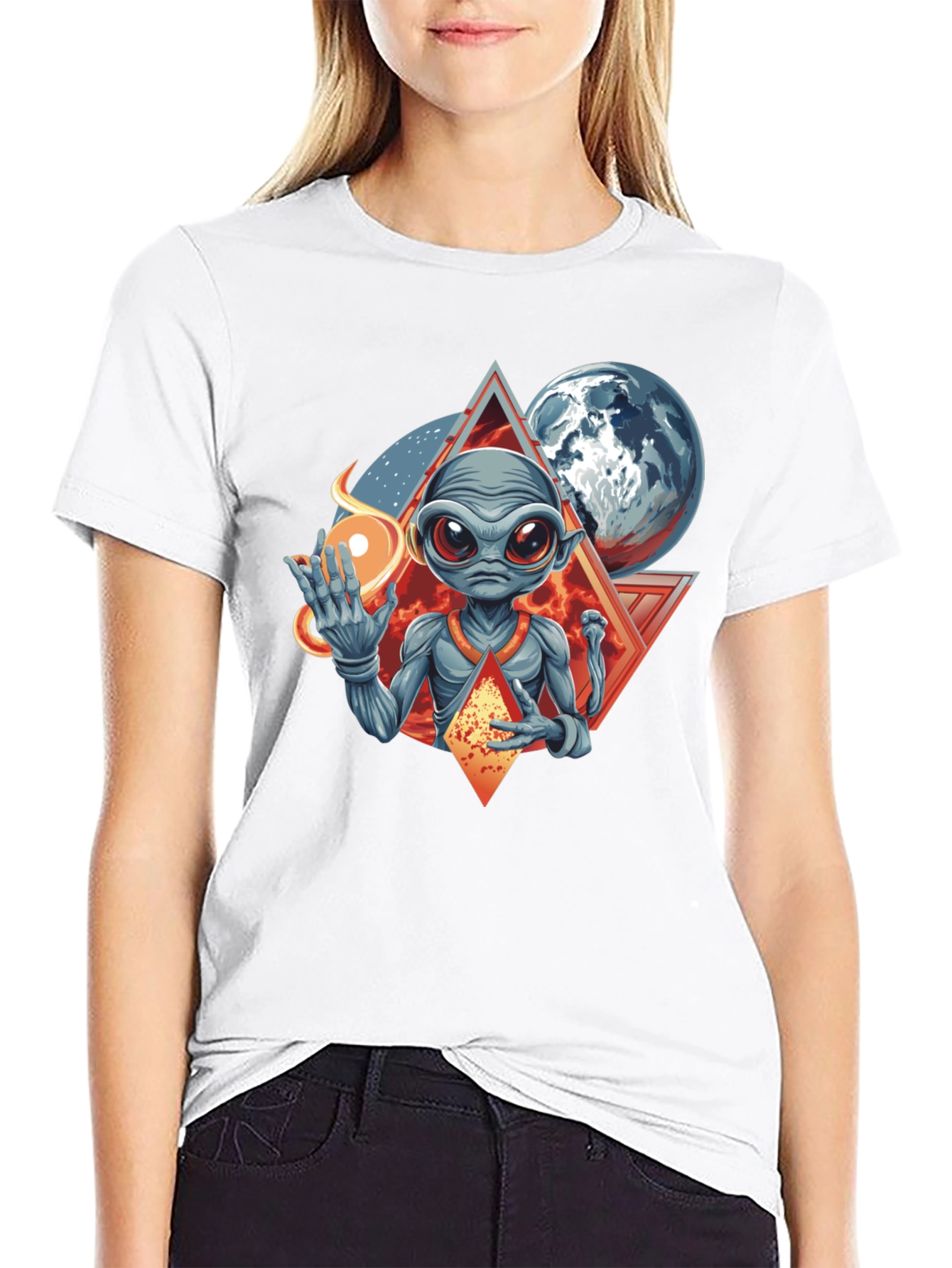 Alien Graphic Tee - Cosmic Design
