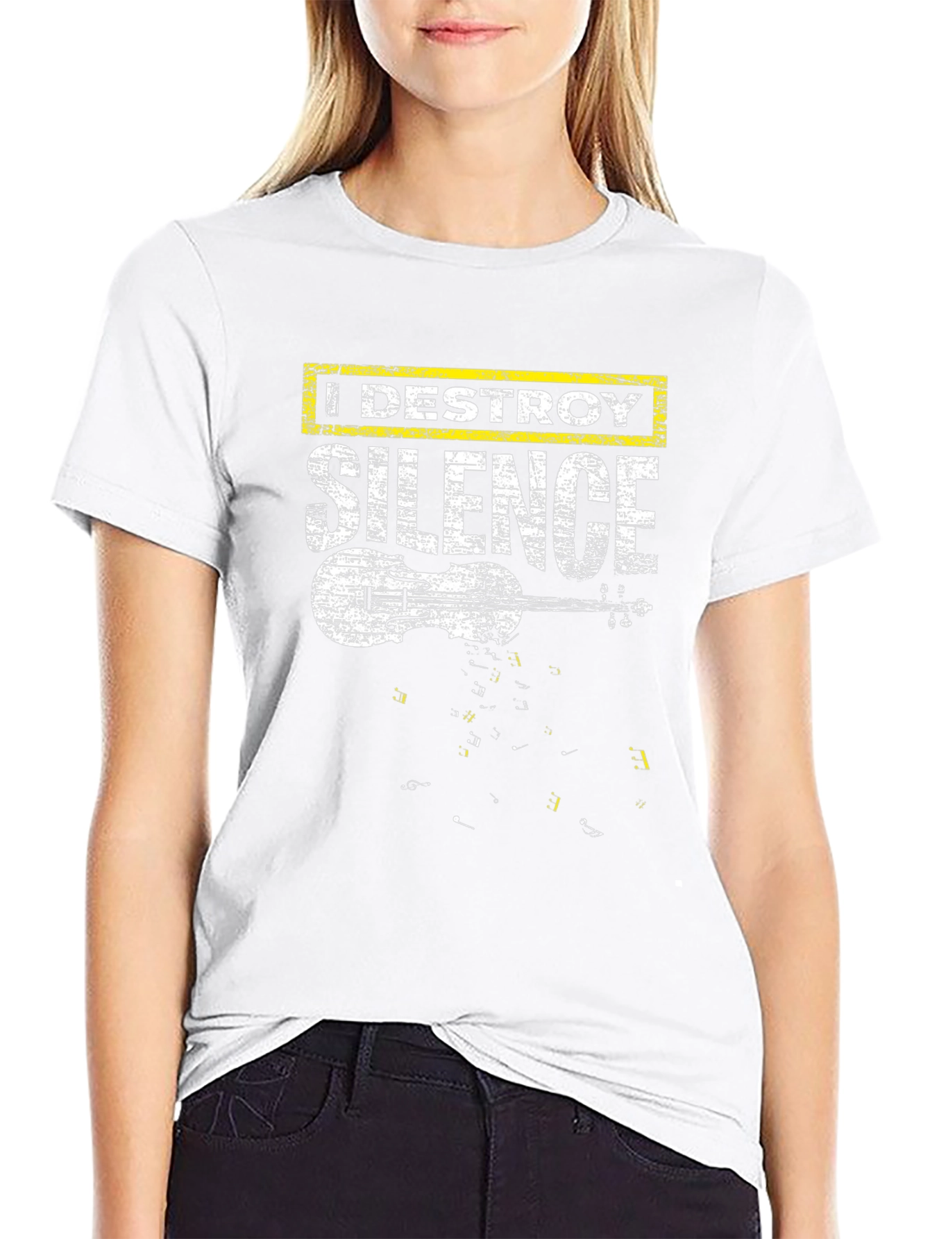 Destroy Silence Graphic T-Shirt - Music Lover Tee