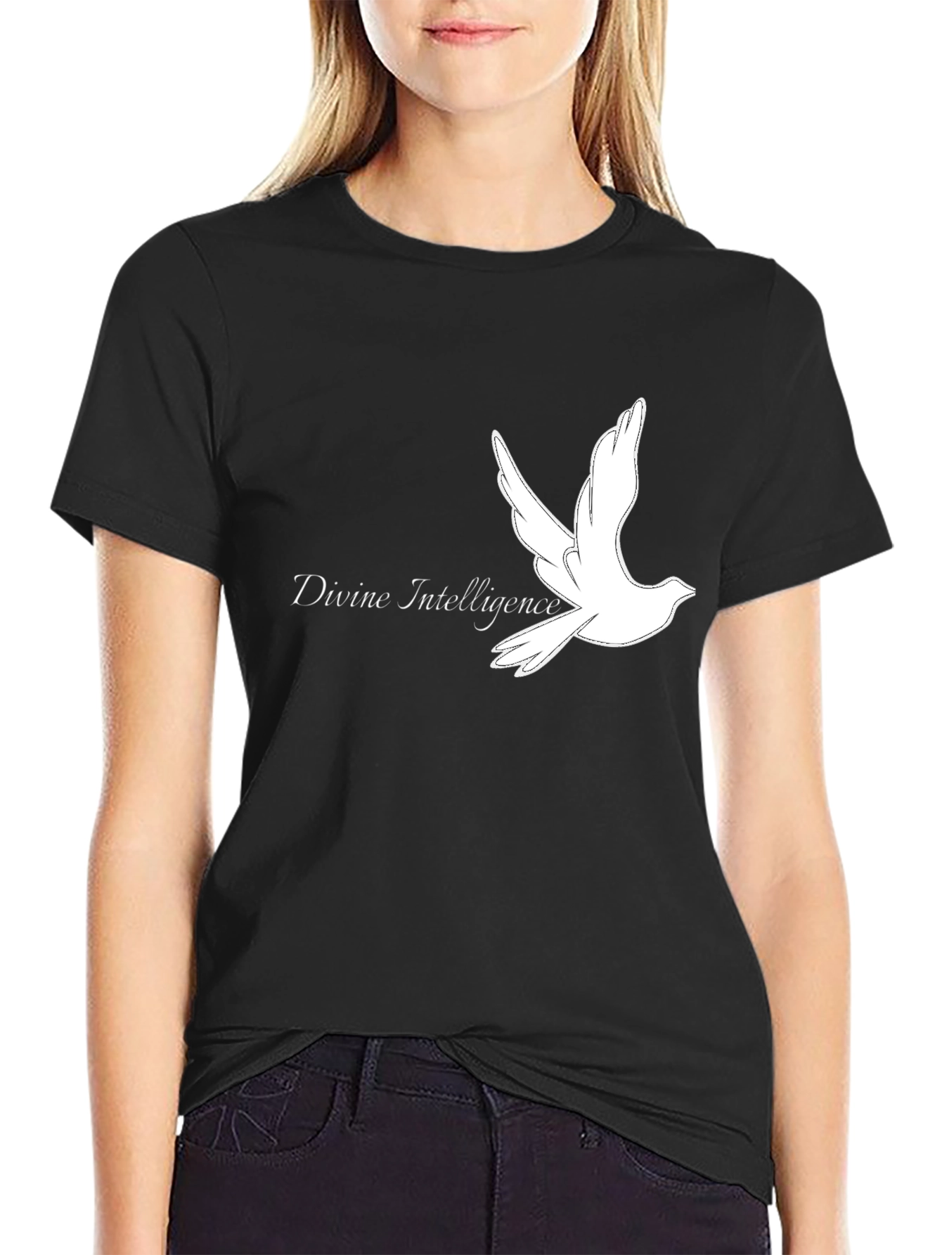 Divine Intelligence Dove Graphic T-Shirt - Stylish Menswear