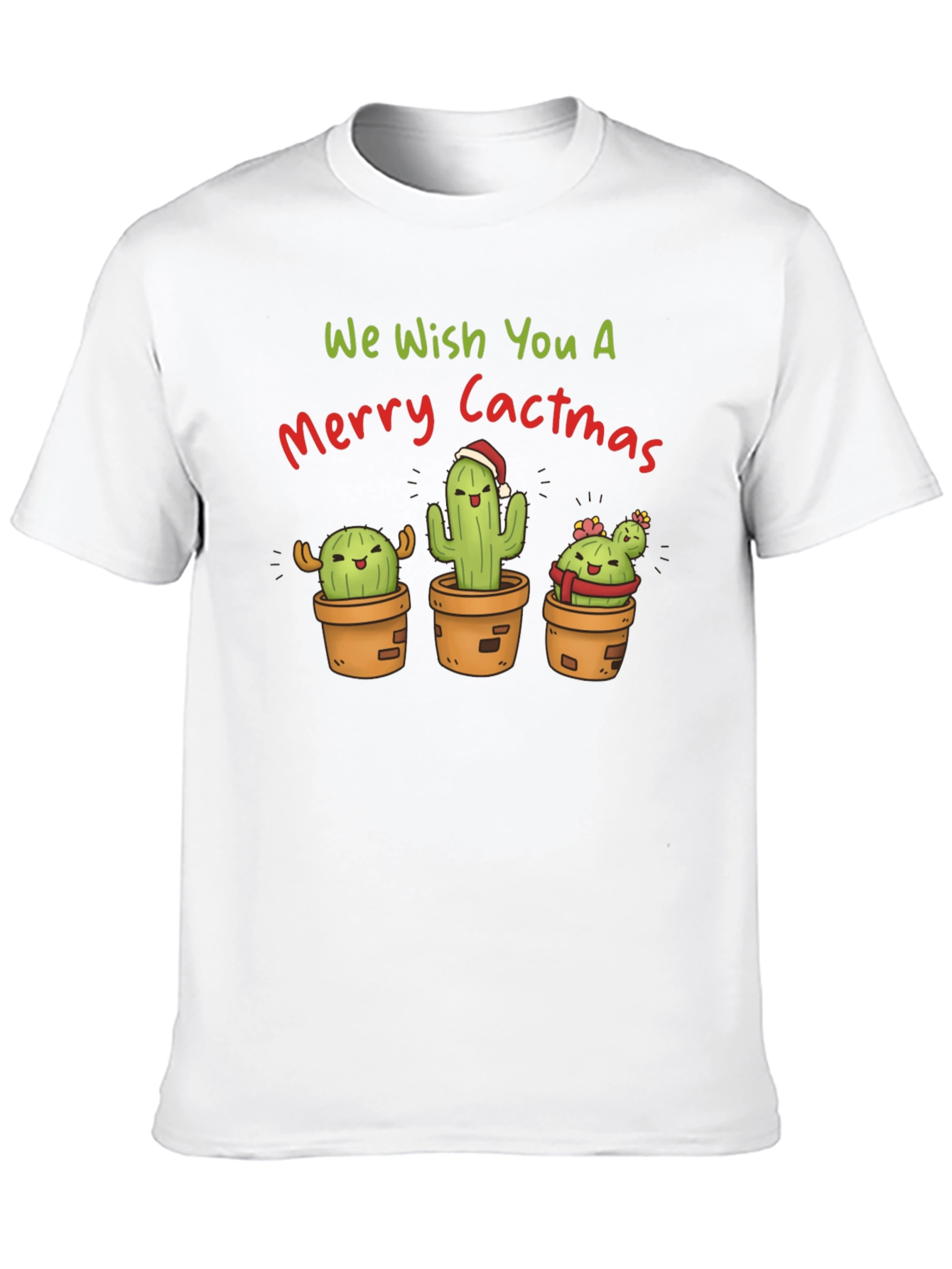 Merry Cactmas T-Shirt - Holiday Cactus Tee