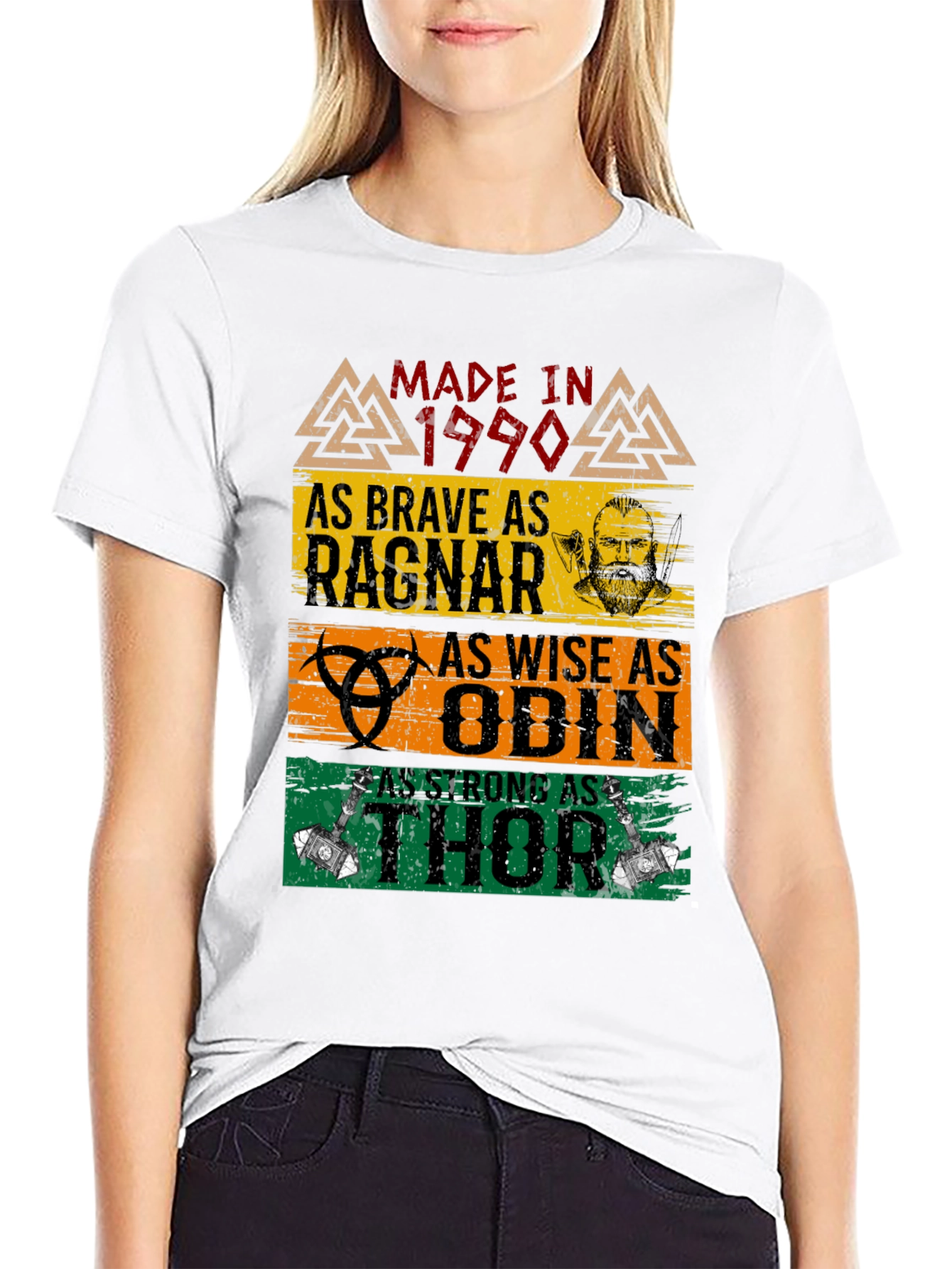 Made In 1990 Viking Warrior T-Shirt