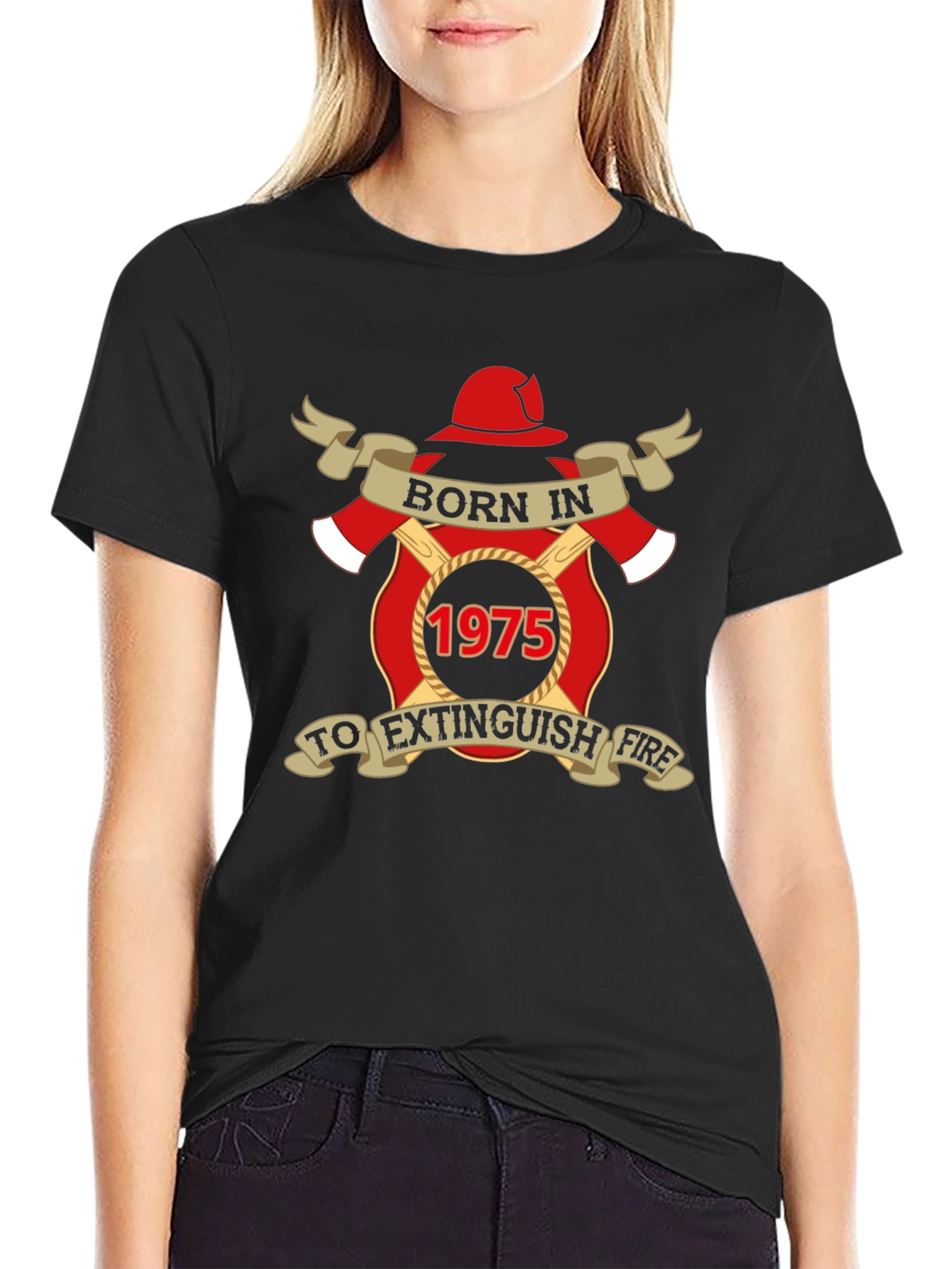 Born In 1975 Firefighter T-Shirt