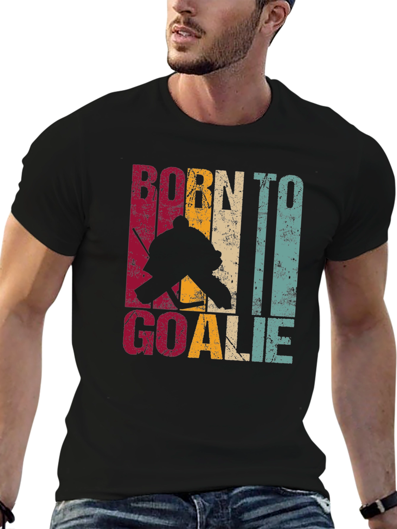 Born To Goalie Hockey T-Shirt