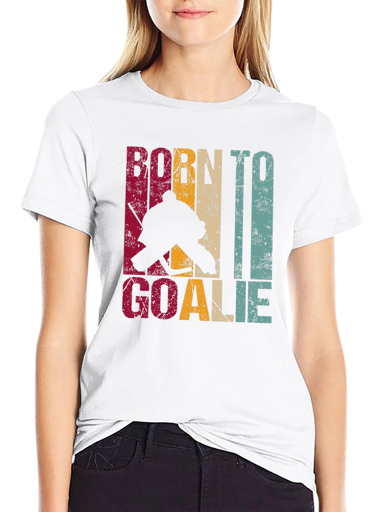 Born To Goalie Hockey T-Shirt