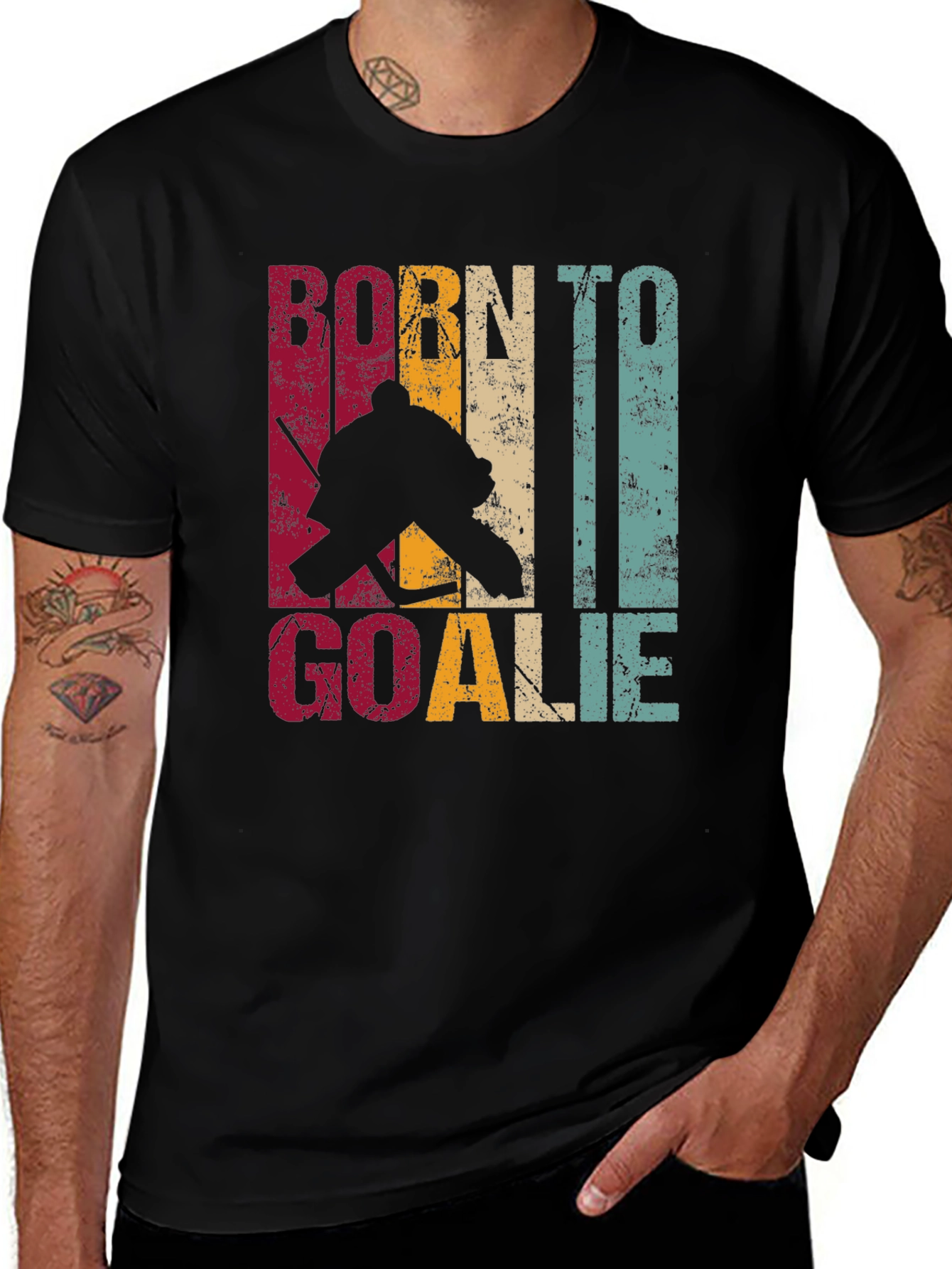 Born To Goalie Hockey T-Shirt