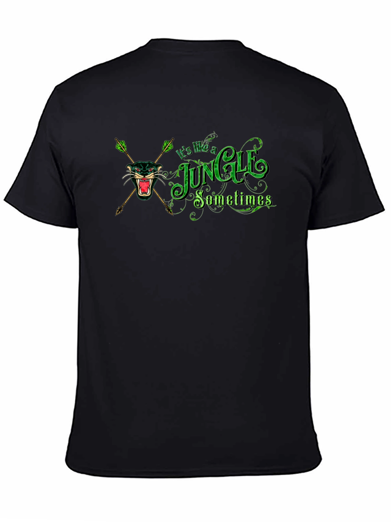 Jungle Graphic Black T-Shirt - Classic Tee