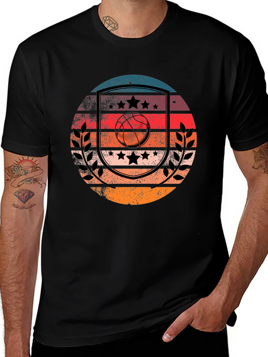 Vintage Basketball Graphic Tee - Retro Style