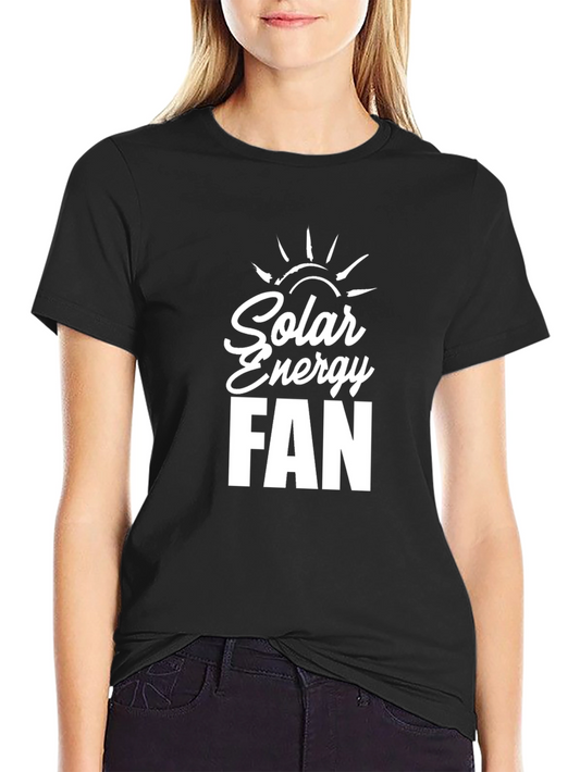 Solar Energy Fan Black T-Shirt