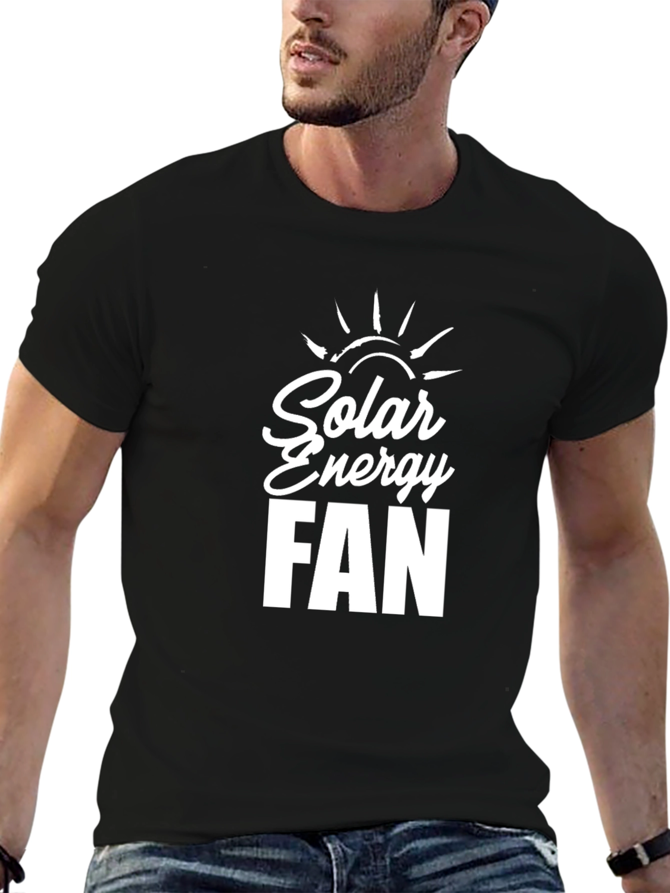 Solar Energy Fan Black T-Shirt