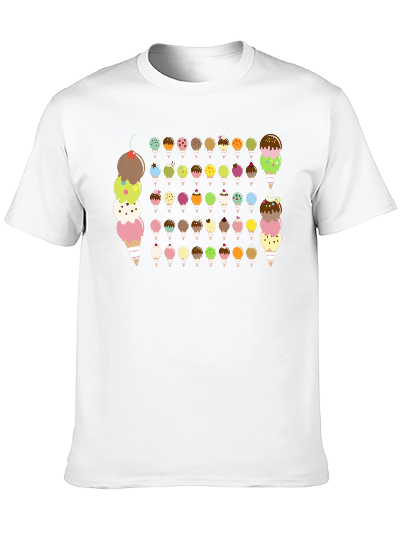 Ice Cream Cone Graphic T-Shirt - Sweet Treat Tee