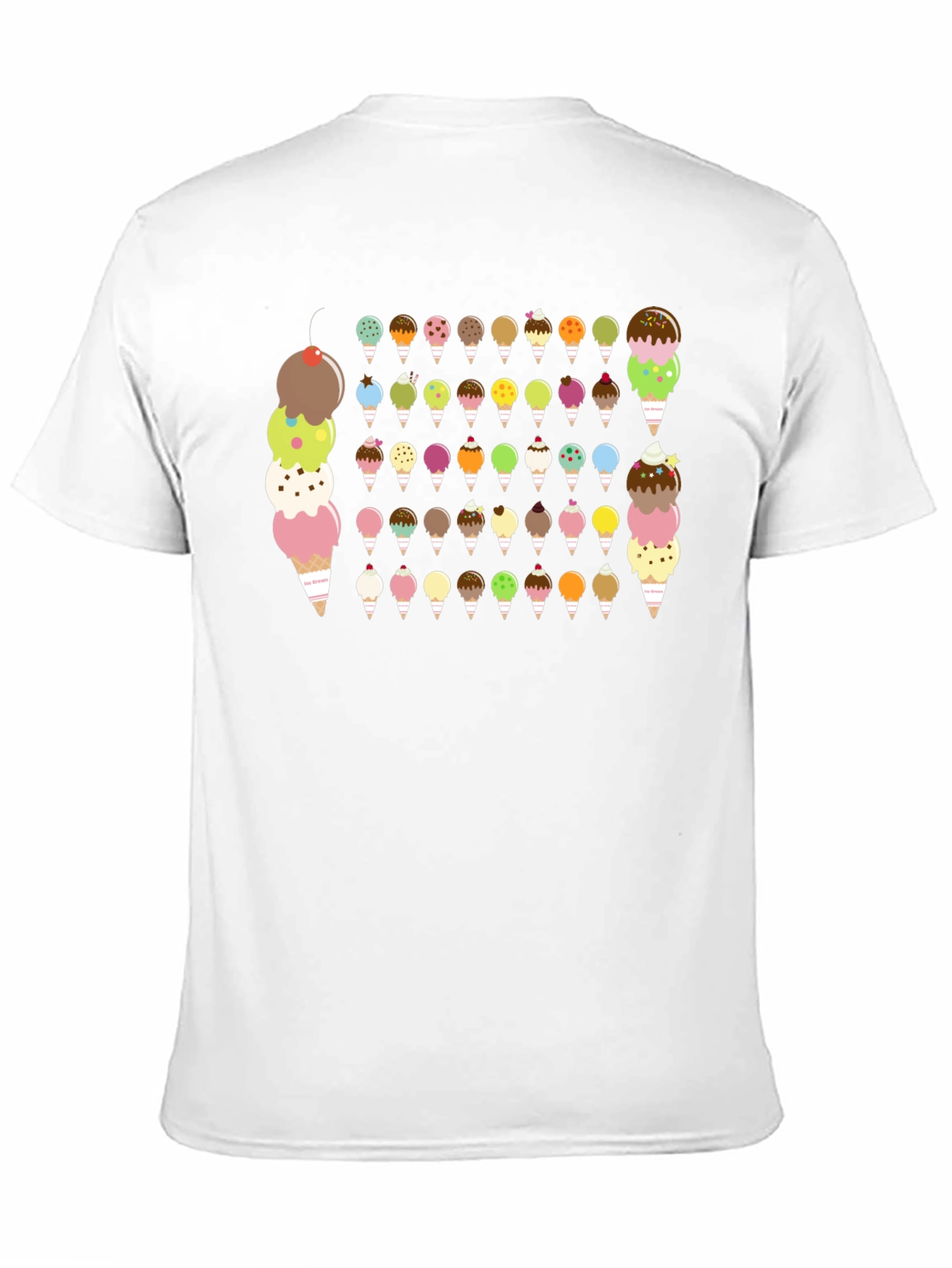 Ice Cream Cone Graphic T-Shirt - Sweet Treat Tee