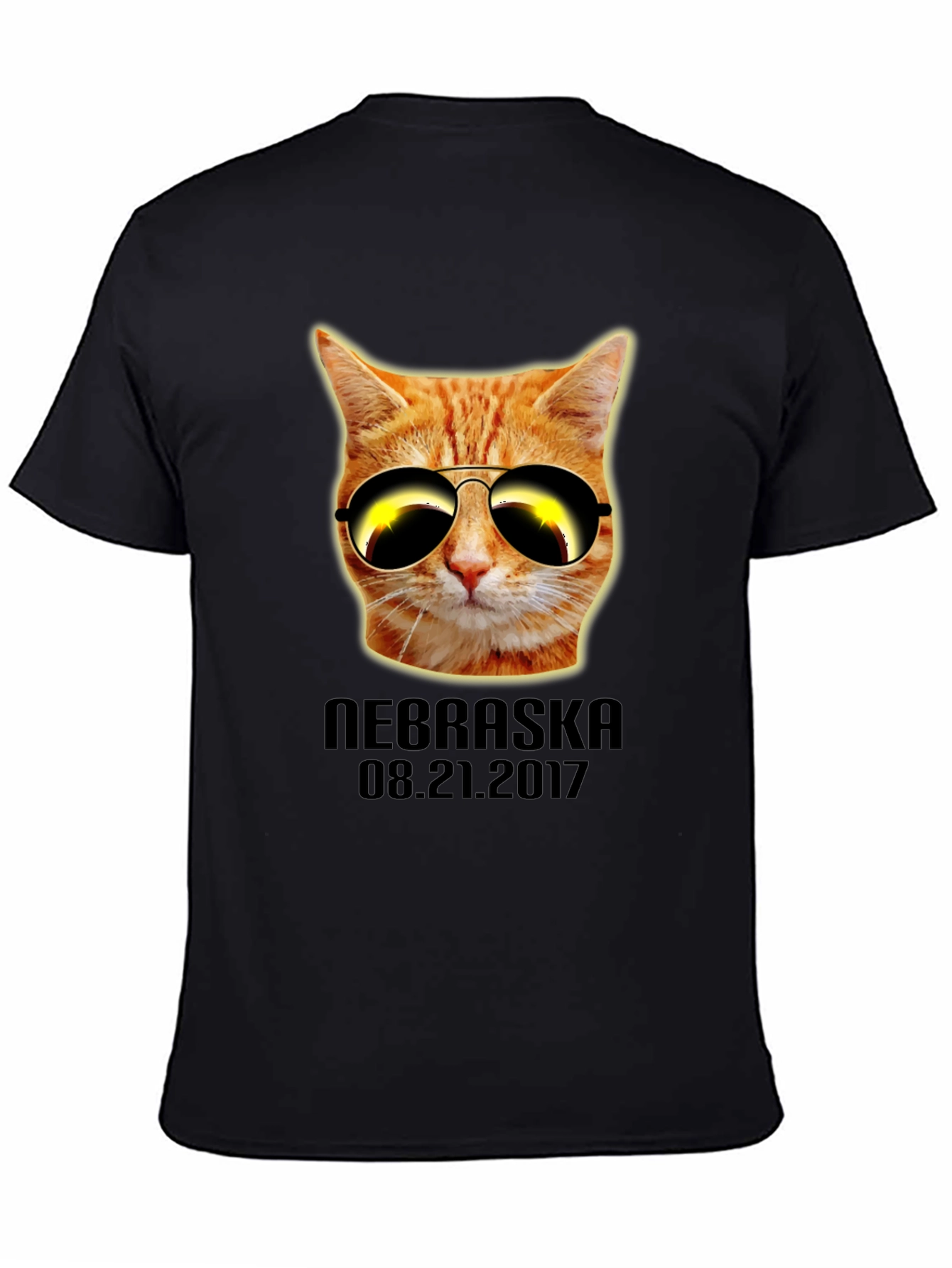 Cool Cat Eclipse T-Shirt - Nebraska 2017