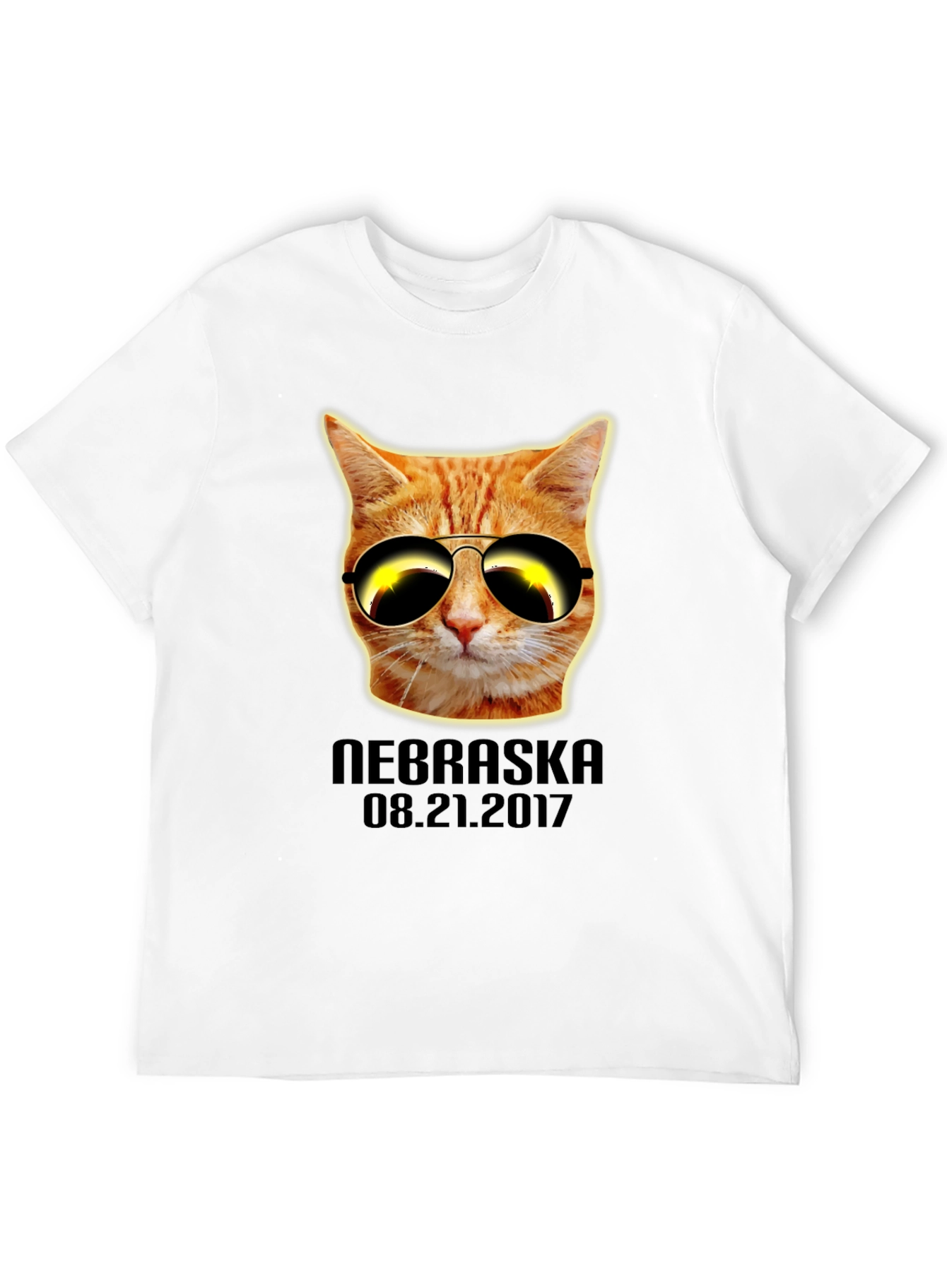Cool Cat Eclipse T-Shirt - Nebraska 2017