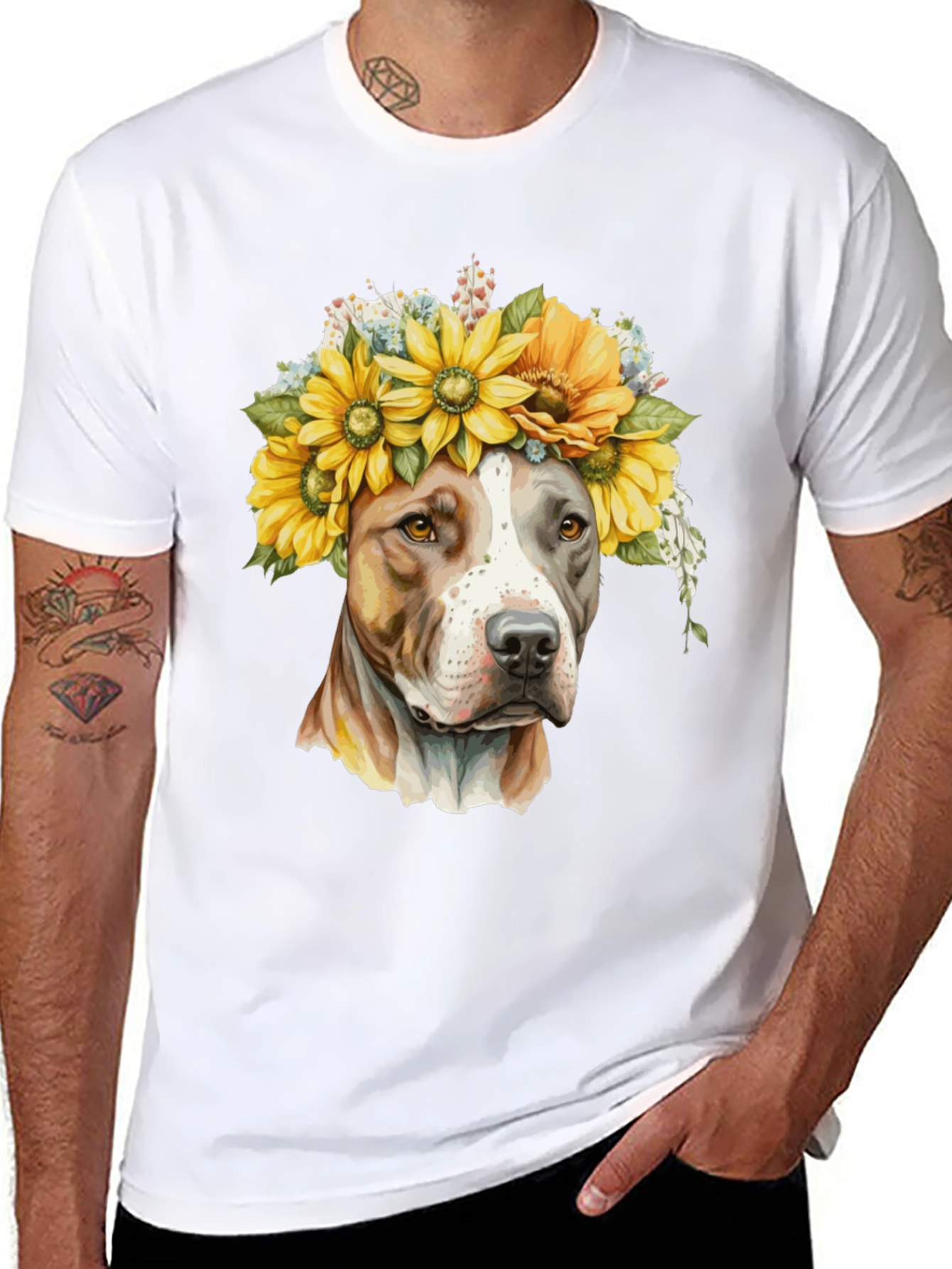 Sunflower Pitbull T-Shirt