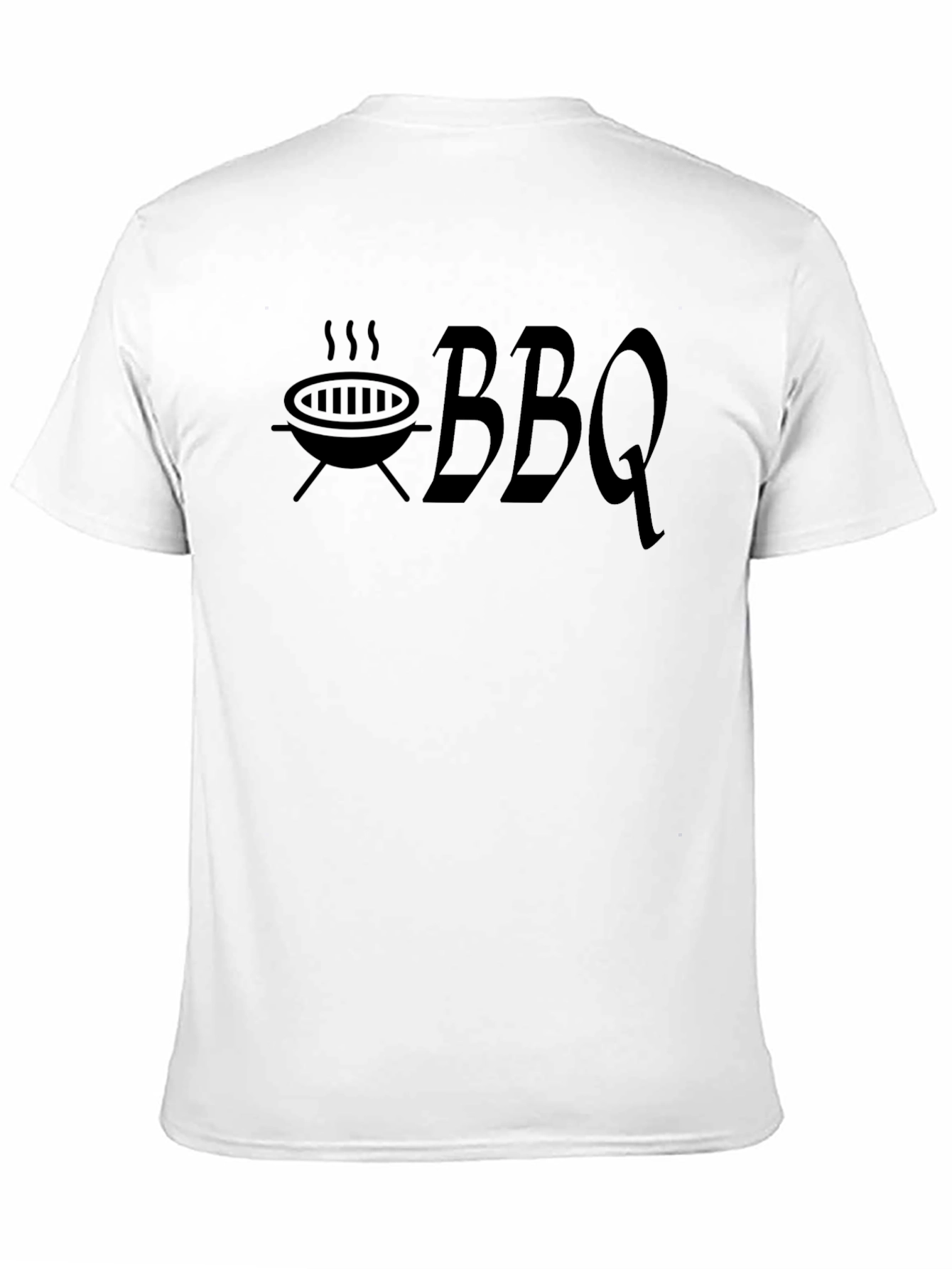 BBQ Grill T-Shirt - Black Cotton Graphic Tee