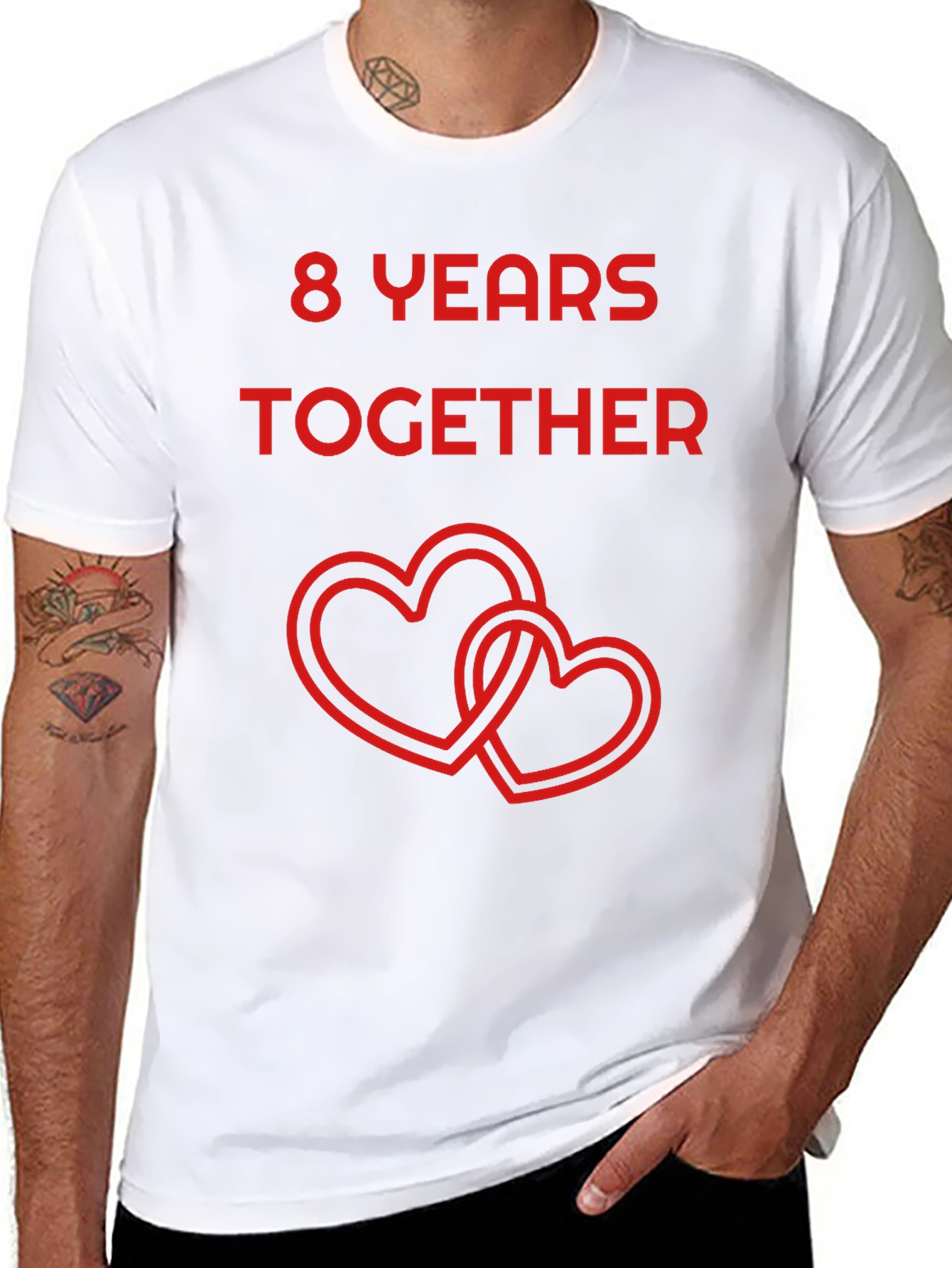 8 Years Together Anniversary T-Shirt