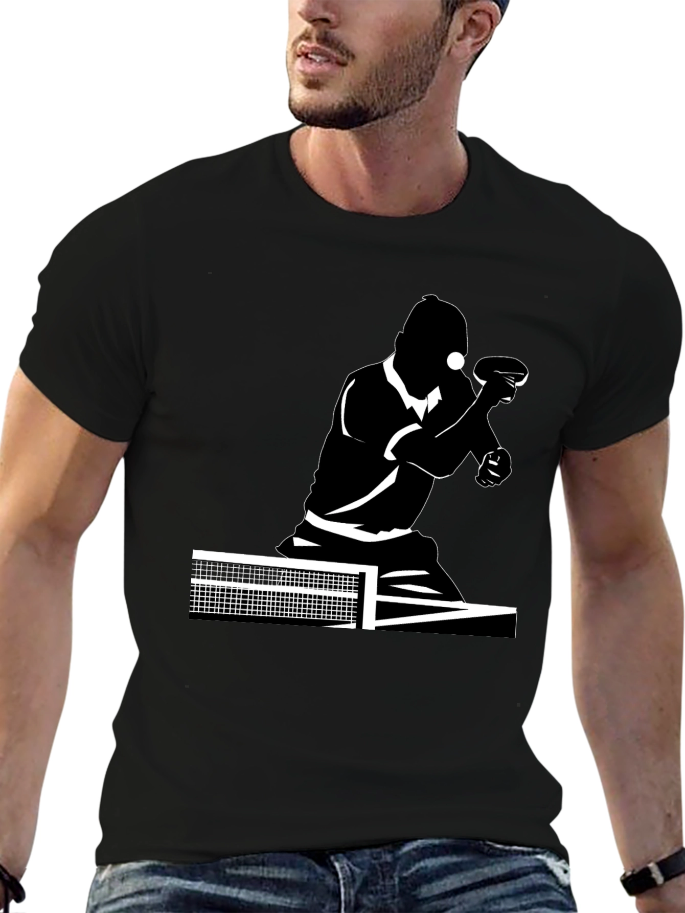 Table Tennis Player Graphic T-Shirt