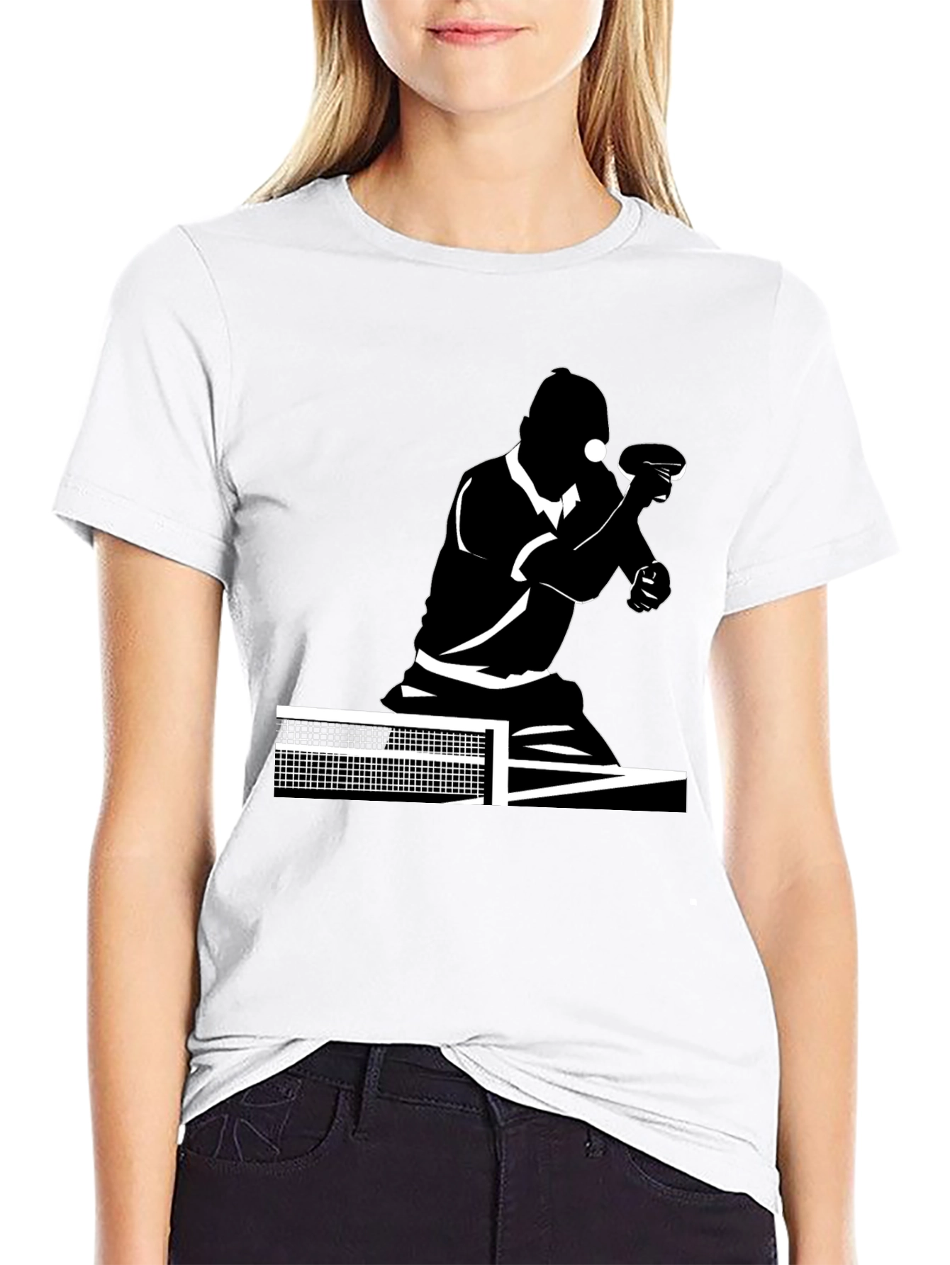 Table Tennis Player Graphic T-Shirt
