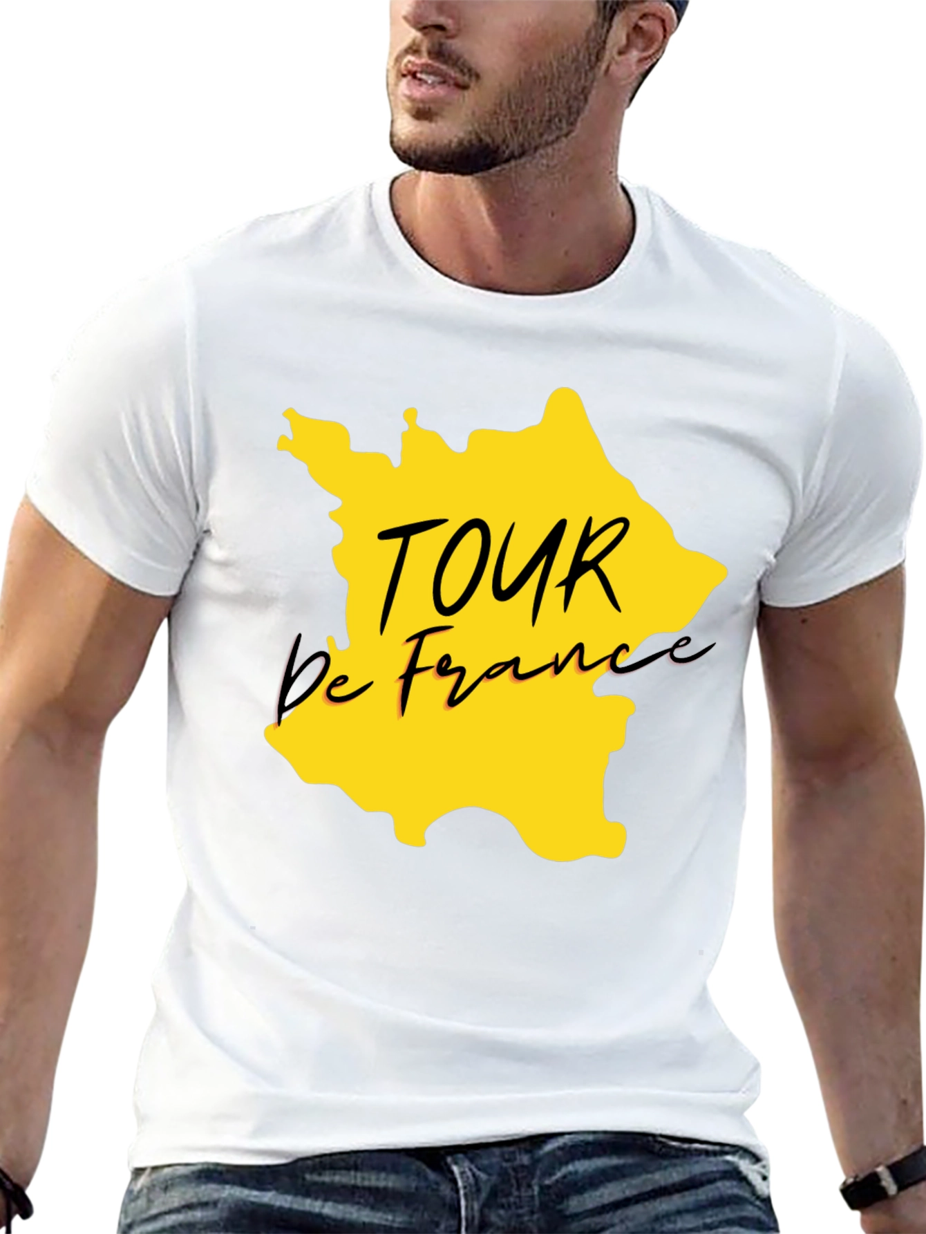 Tour de France Graphic T-Shirt - Black Cotton Tee