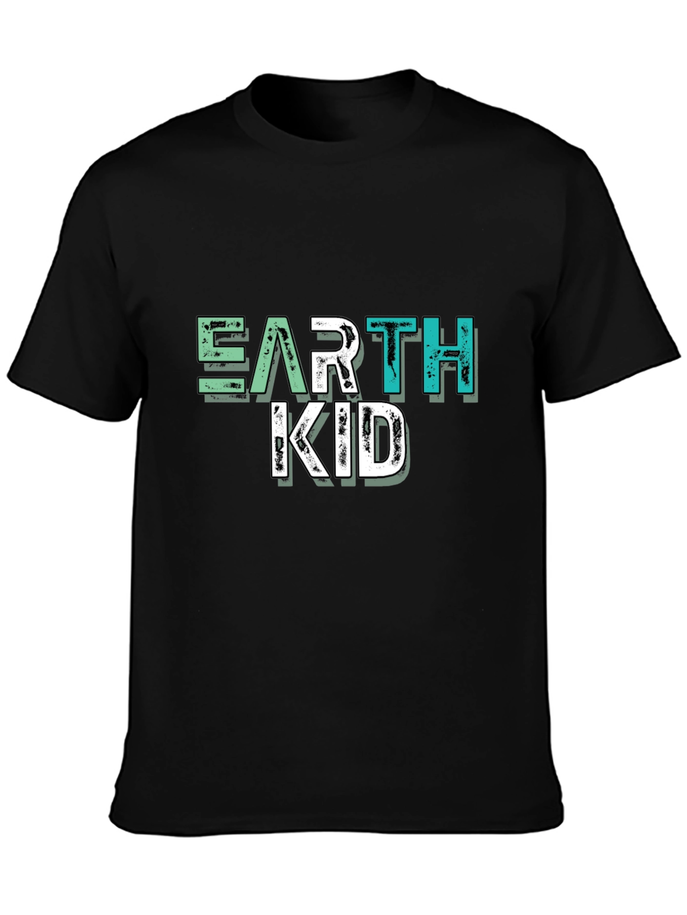 Earth Kid Graphic T-Shirt - Black