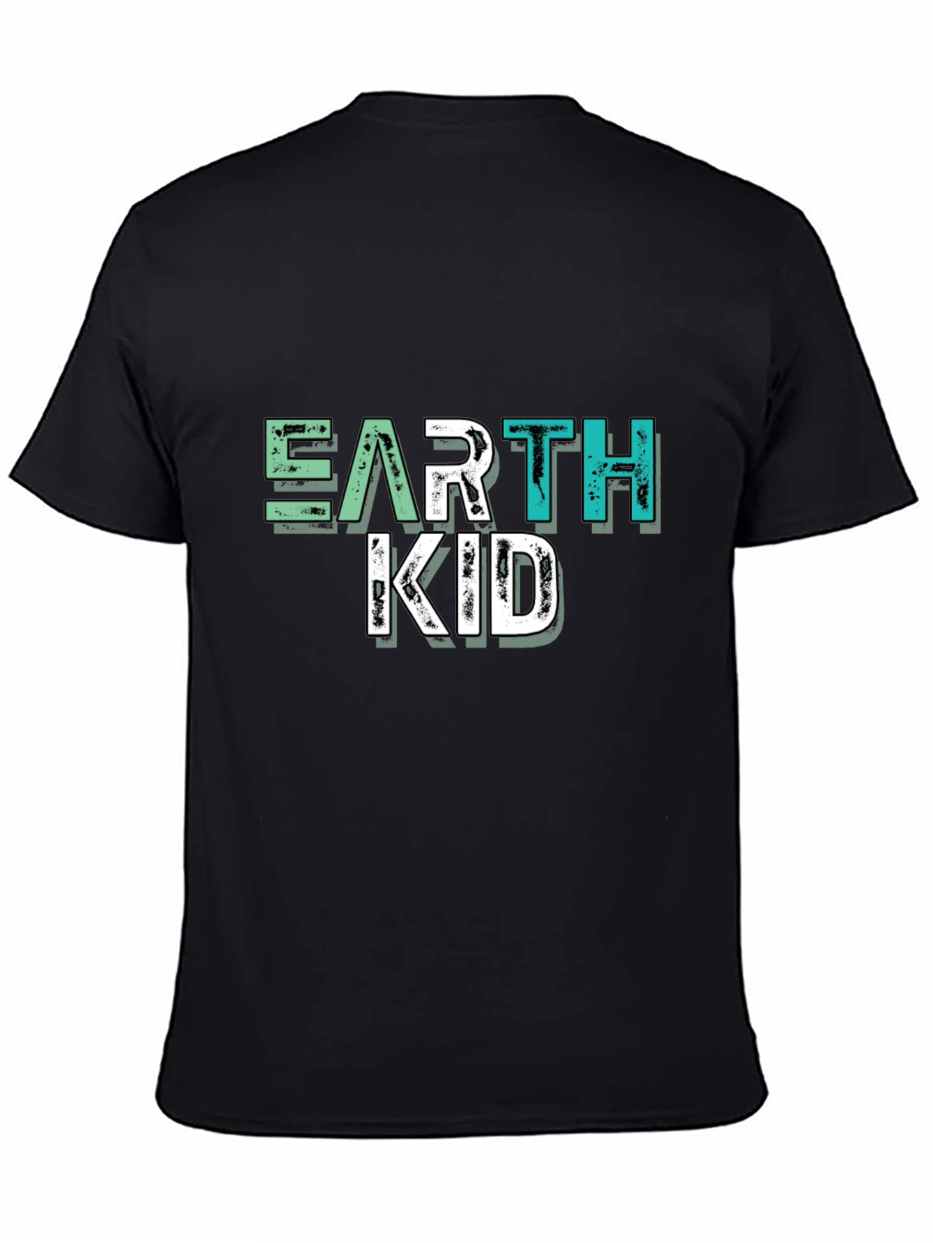 Earth Kid Graphic T-Shirt - Black