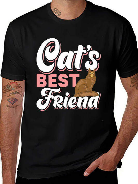 Cats Best Friend Graphic Tee - Soft Cotton Comfort