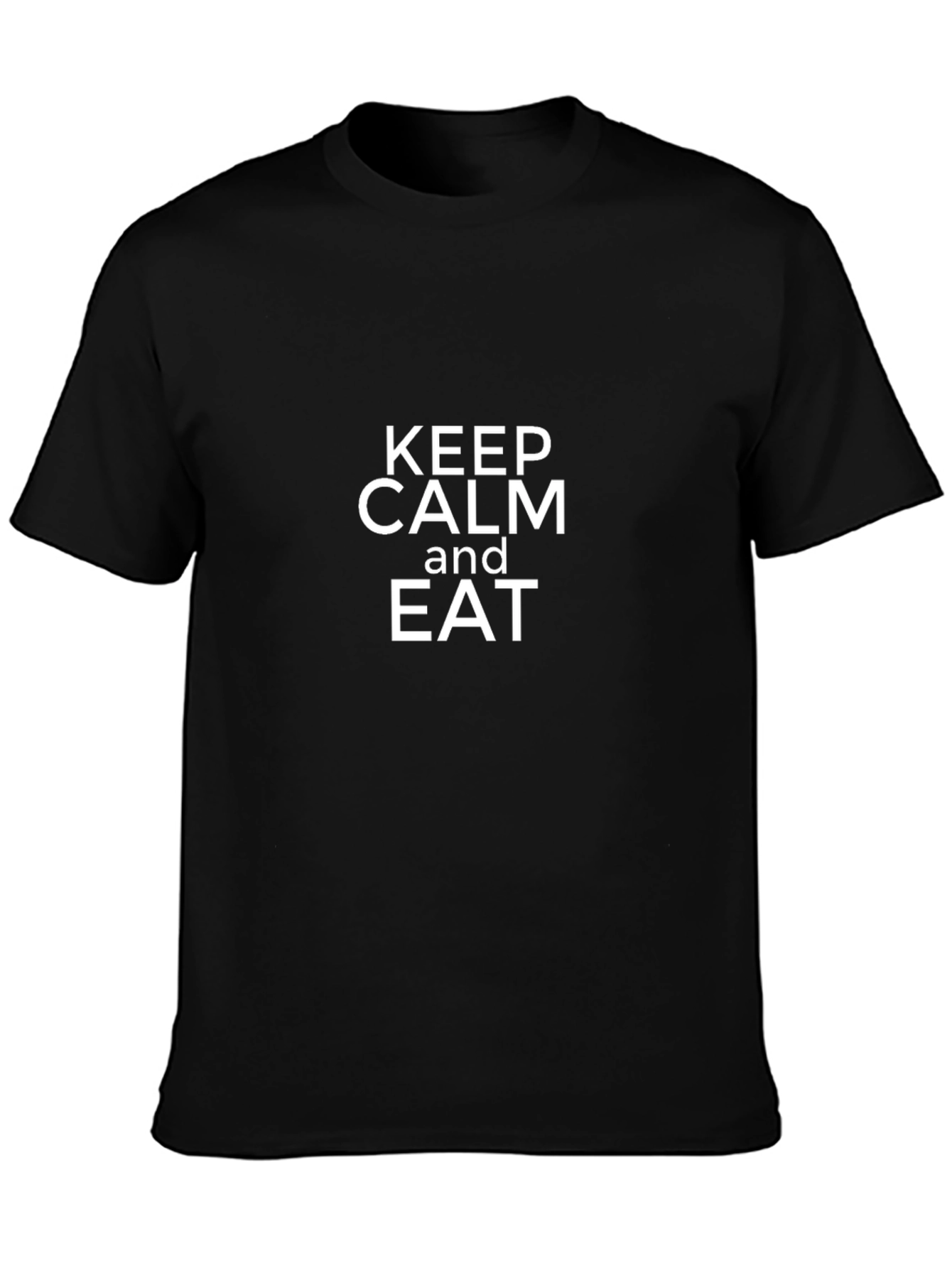 Keep Calm and Eat Black T-Shirt