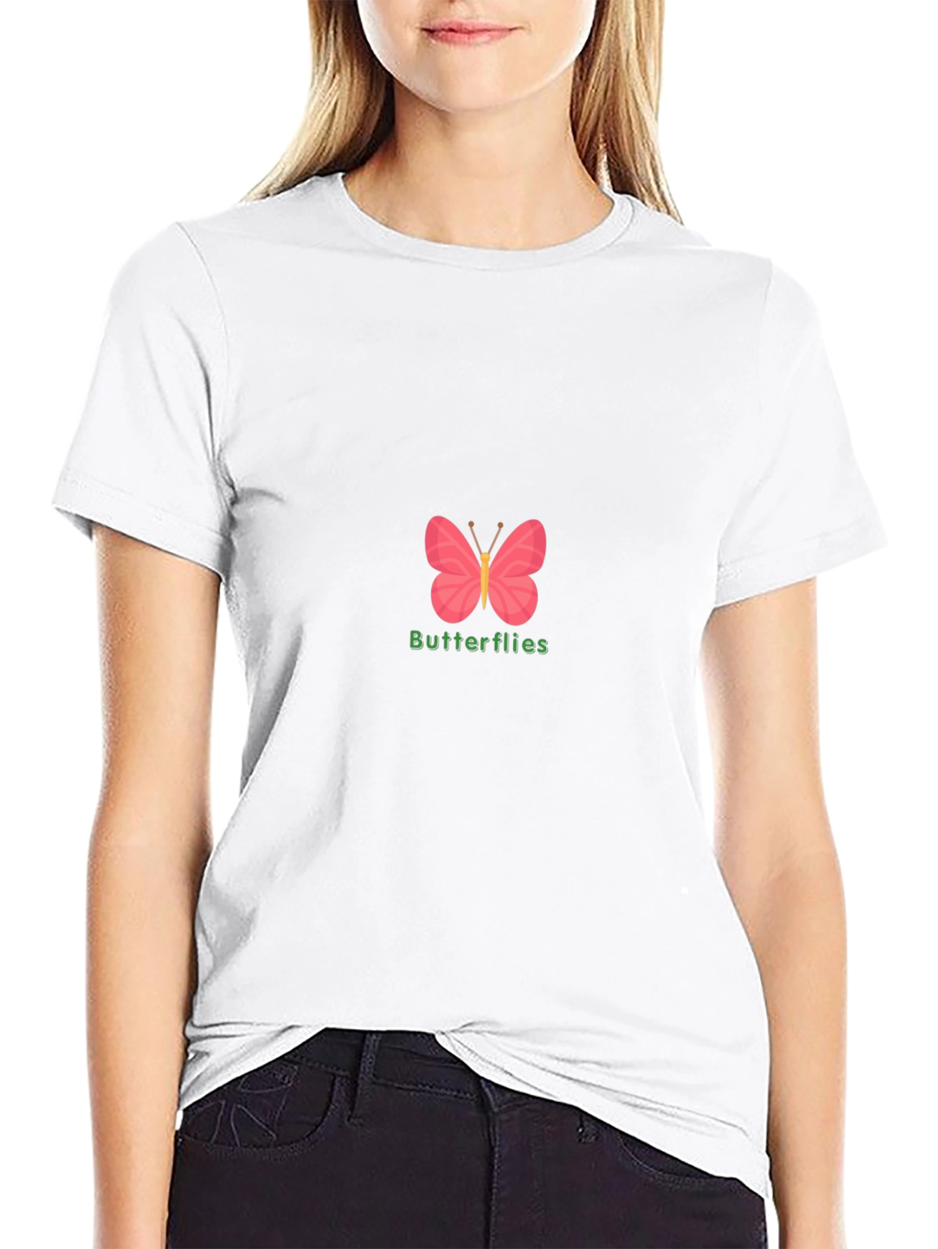 Black Butterflies Graphic T-Shirt