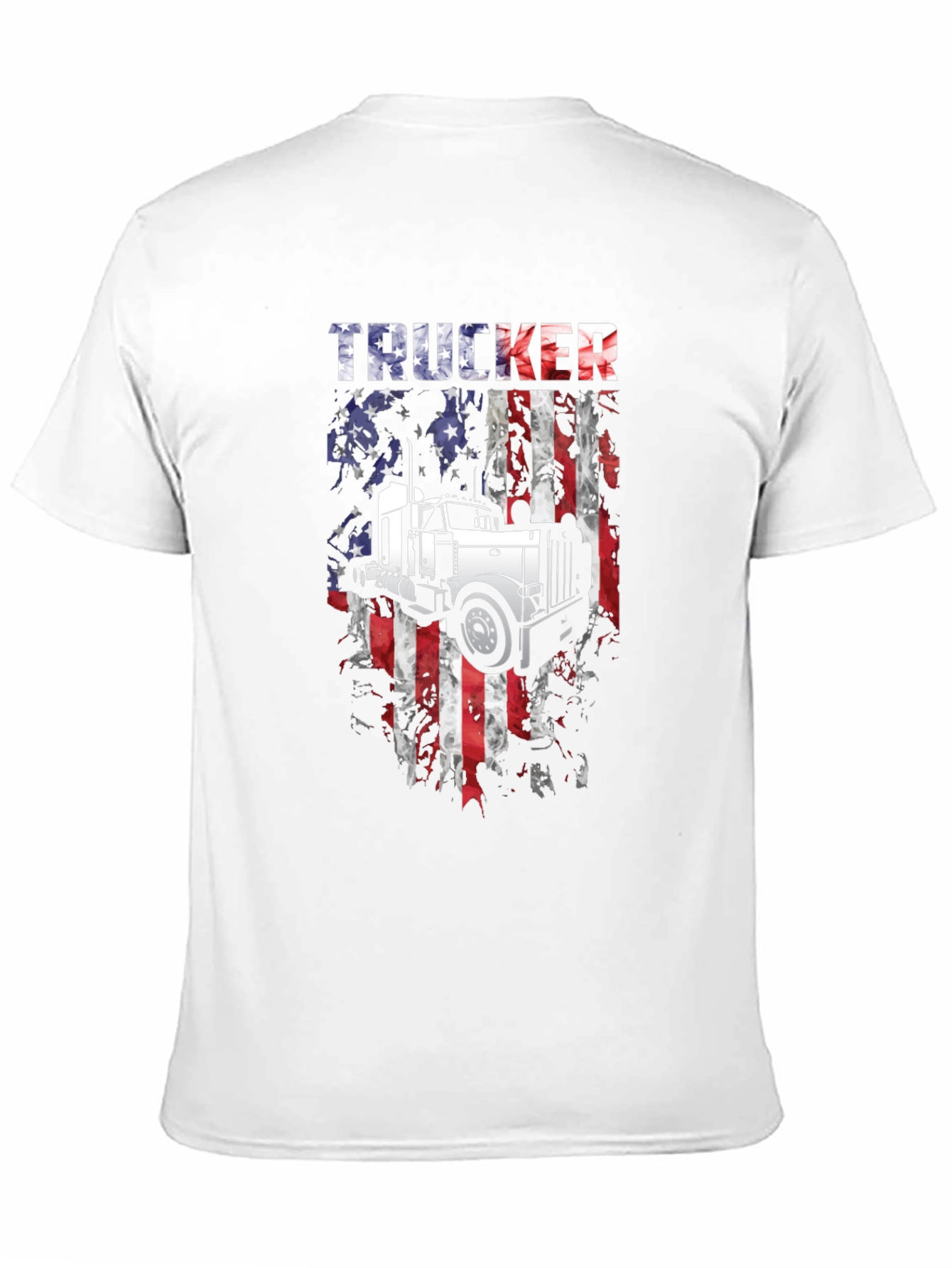 Trucker USA Flag Graphic Tee - Mens