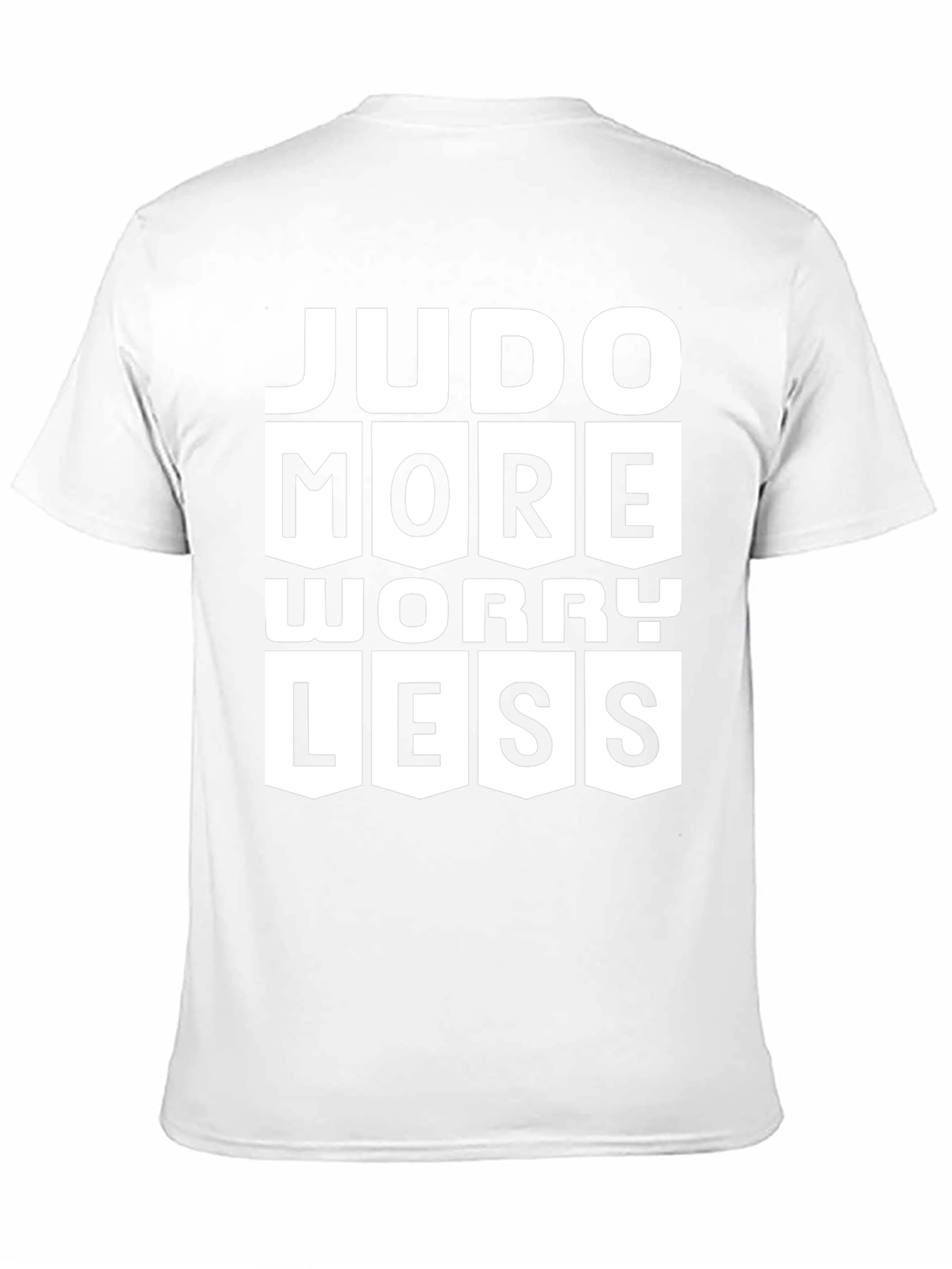 Judo More Worry Less Black Graphic T-Shirt