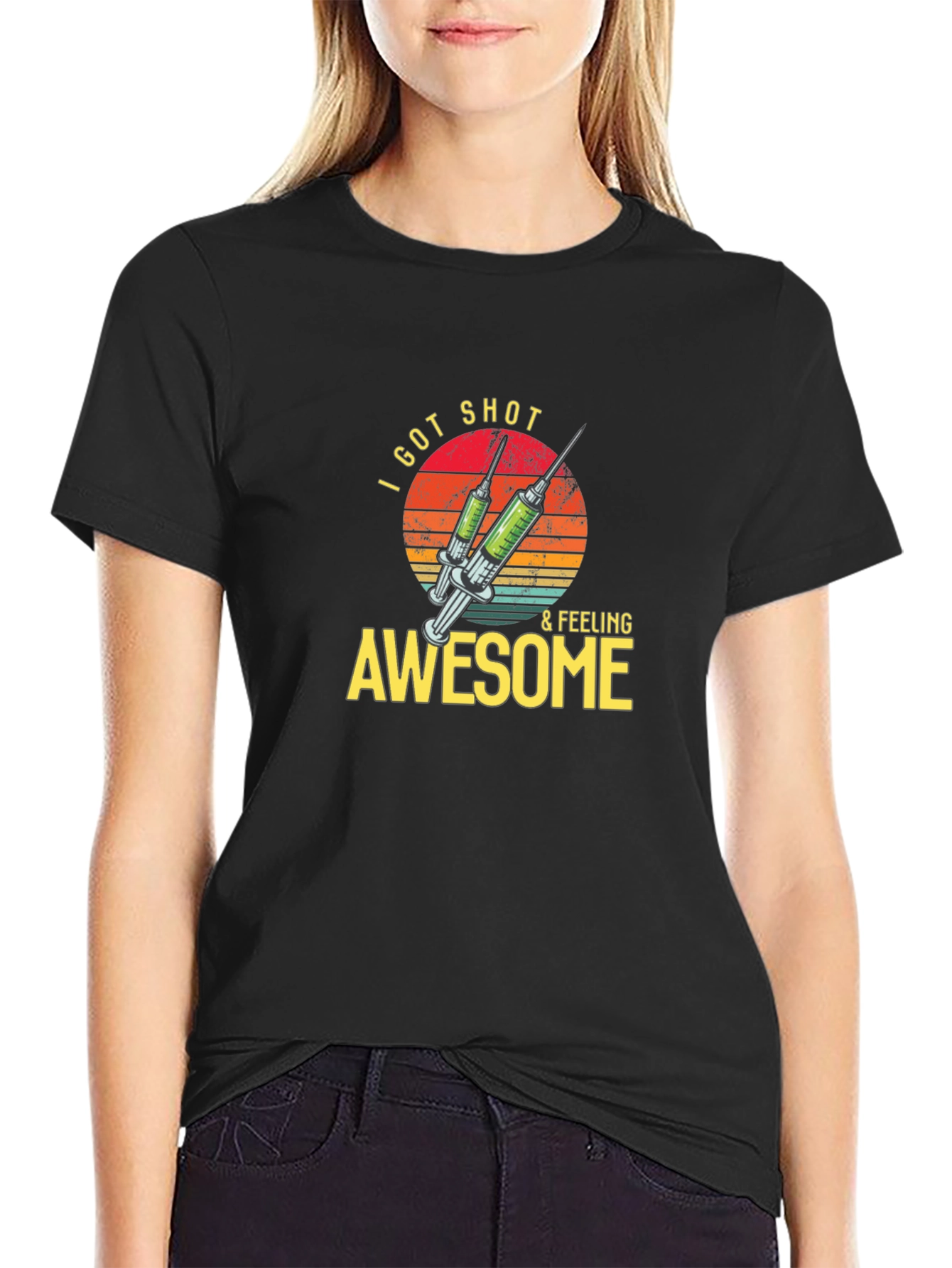 I Got Shot & Feeling Awesome T-Shirt