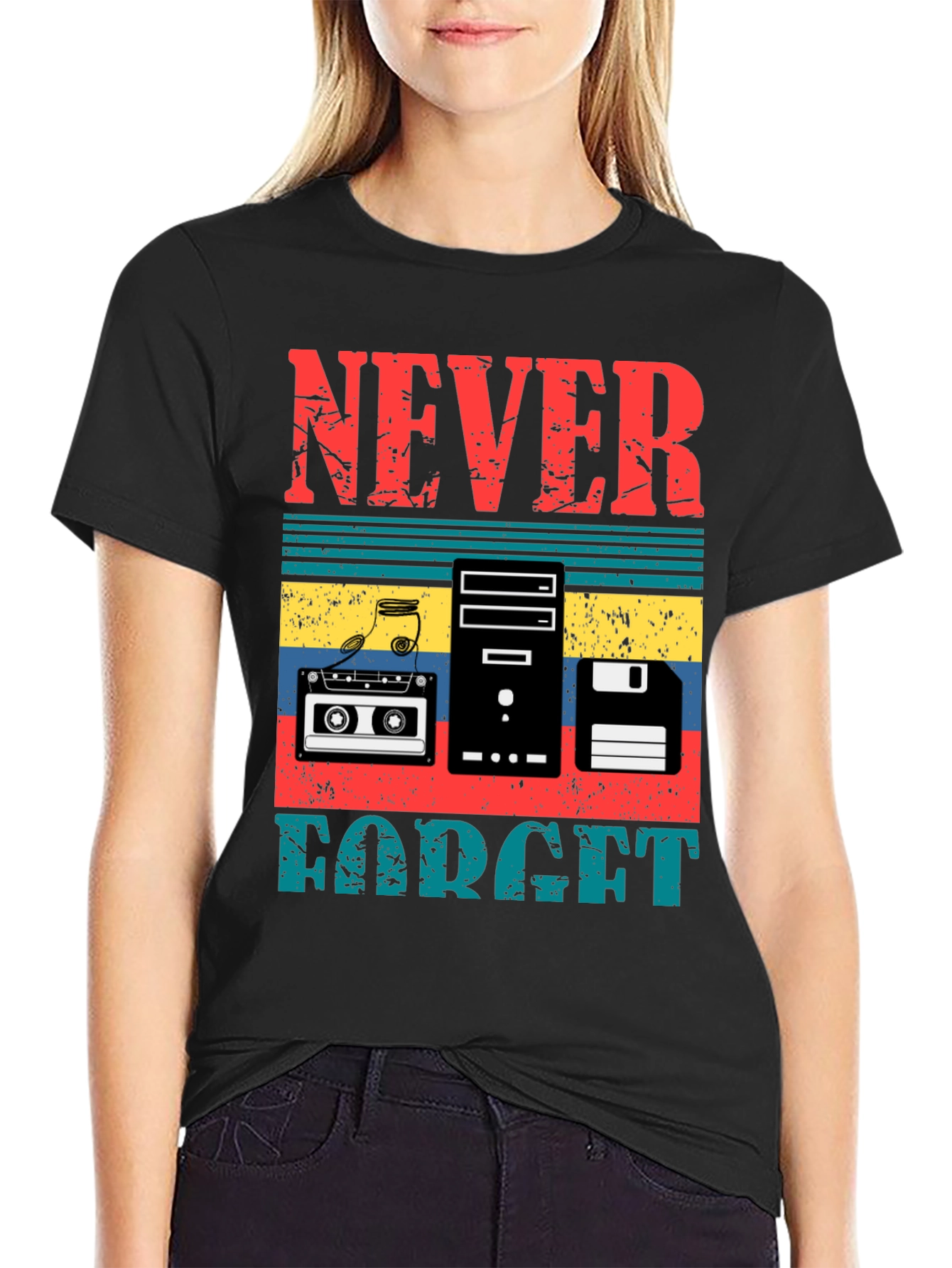 Retro Never Forget Graphic Tee