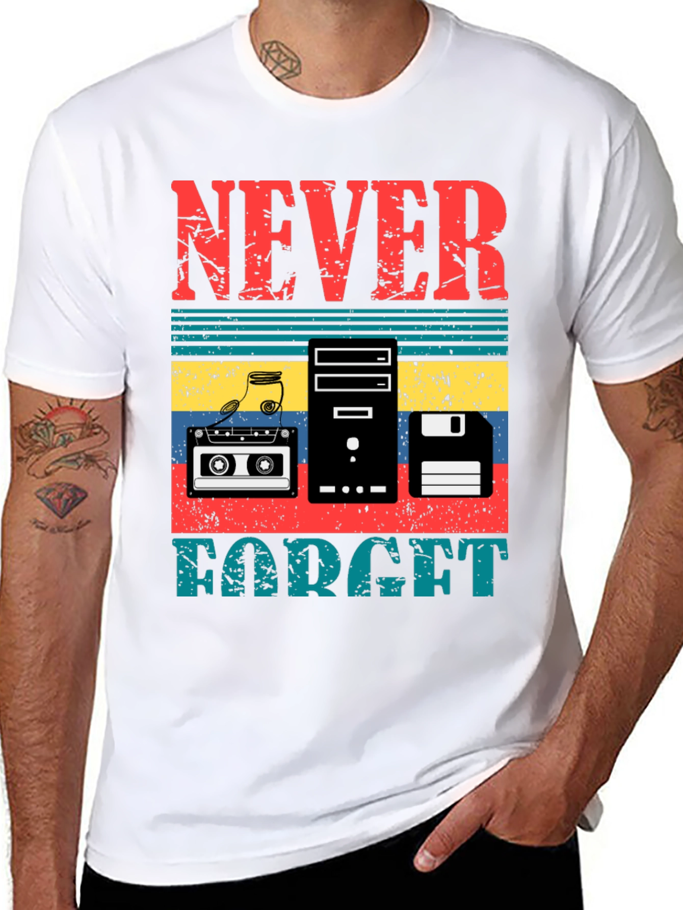 Retro Never Forget Graphic Tee