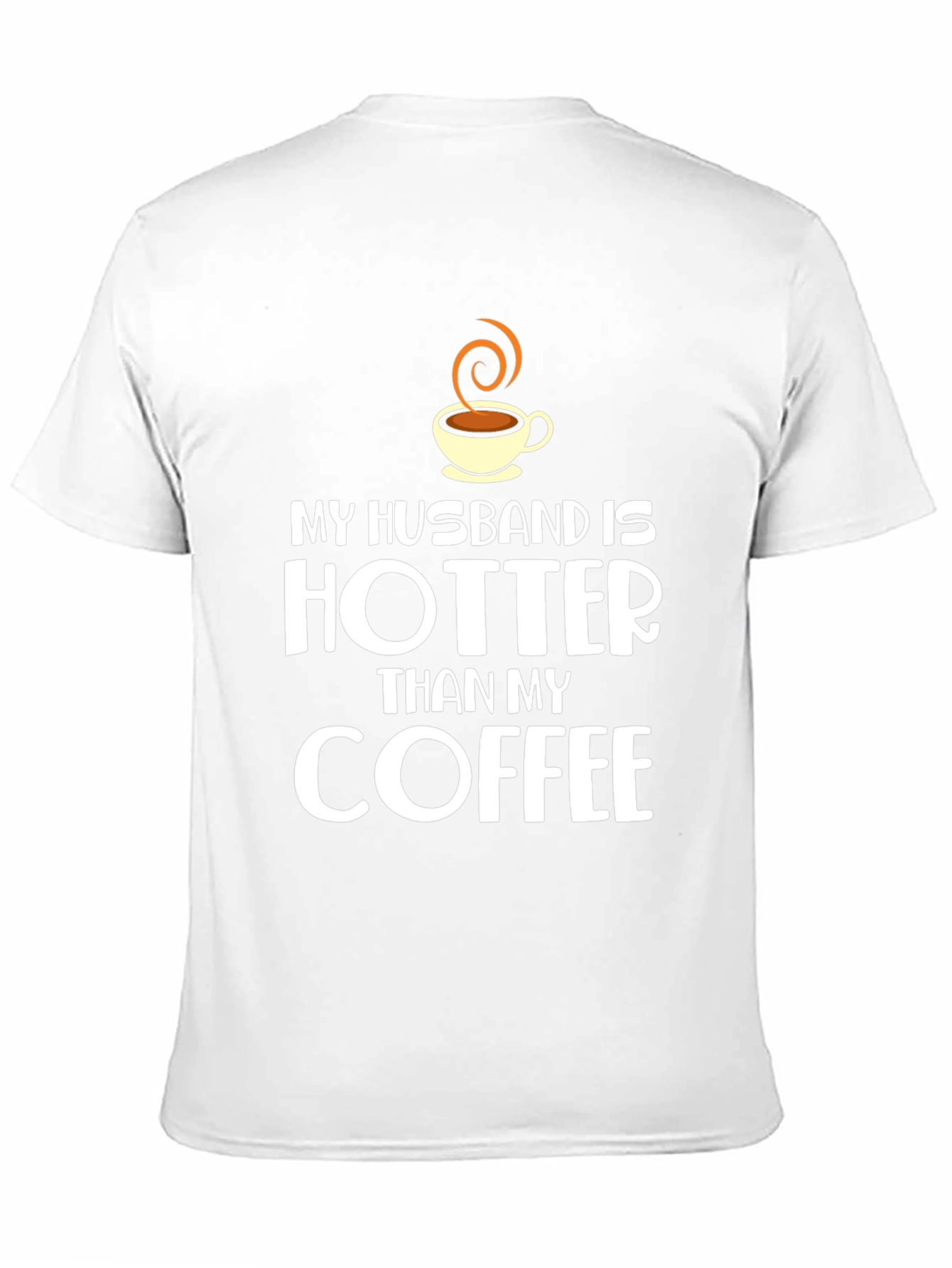 Funny Husband Hotter Than Coffee Black T-Shirt