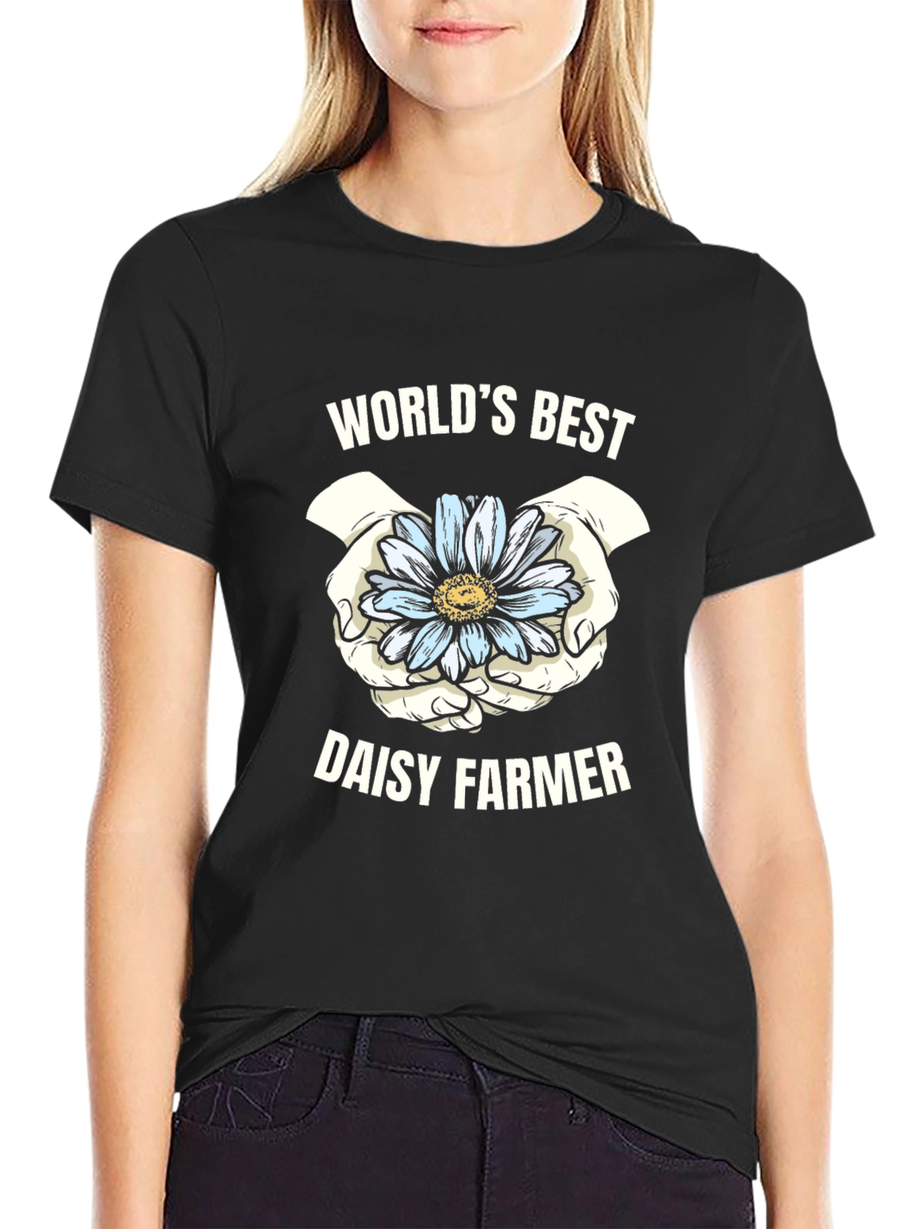 Worlds Best Daisy Farmer Graphic Tee