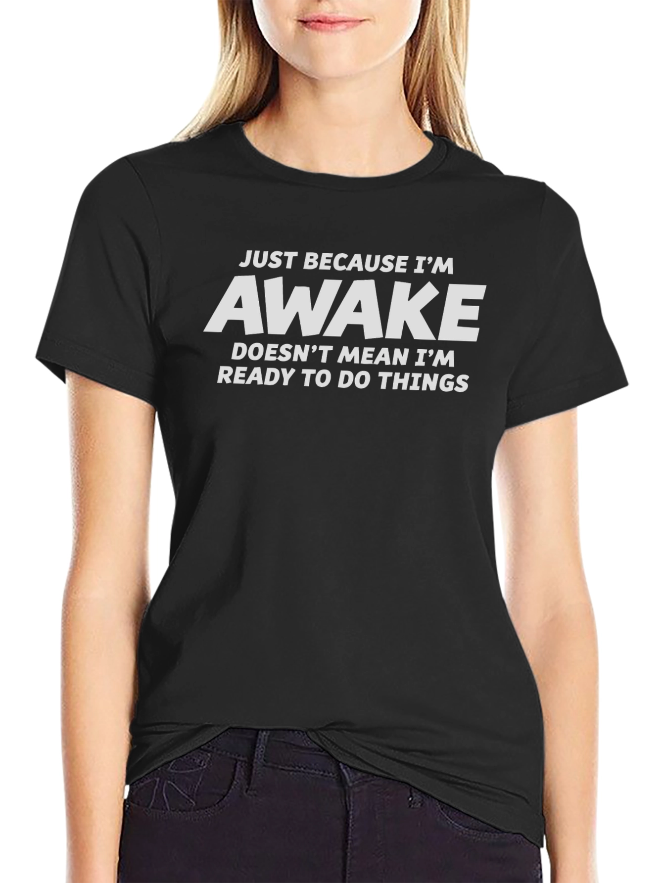Funny Awake Graphic Tee
