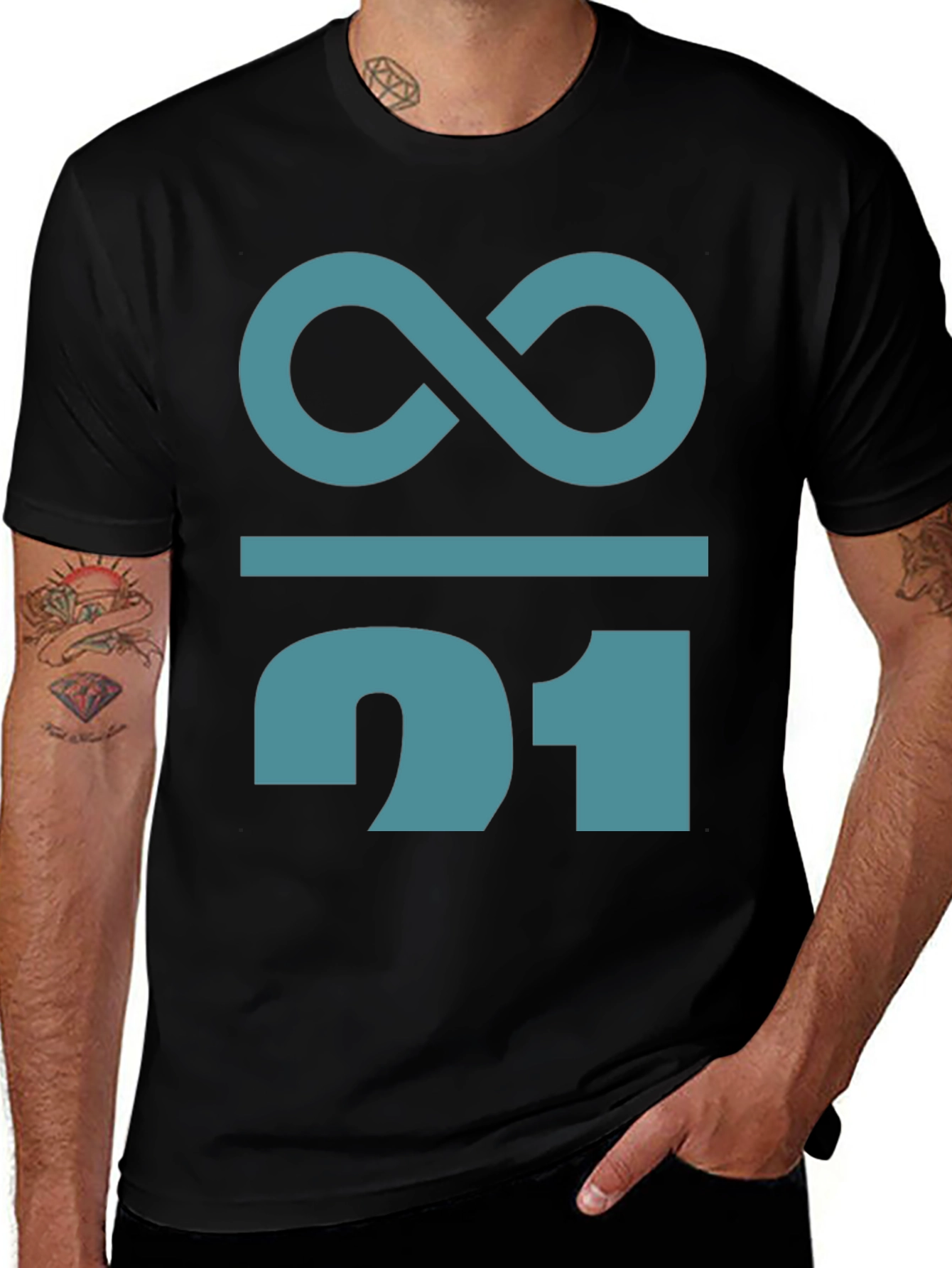 Infinity Over One T-Shirt - Unique Graphic Tee
