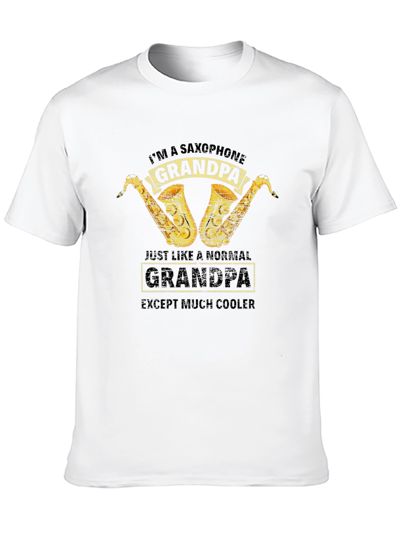 Saxophone Grandpa T-Shirt - Cool Grandpa Gift