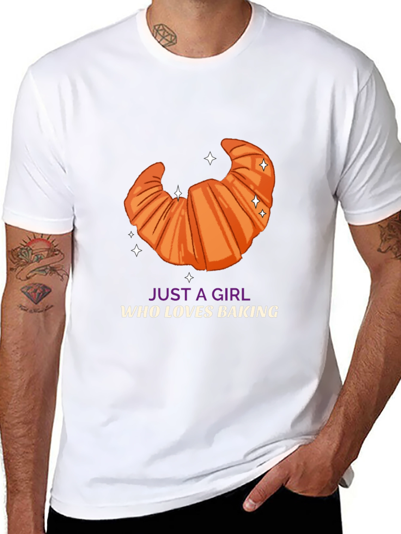 Baking Lover T-Shirt - Croissant Design