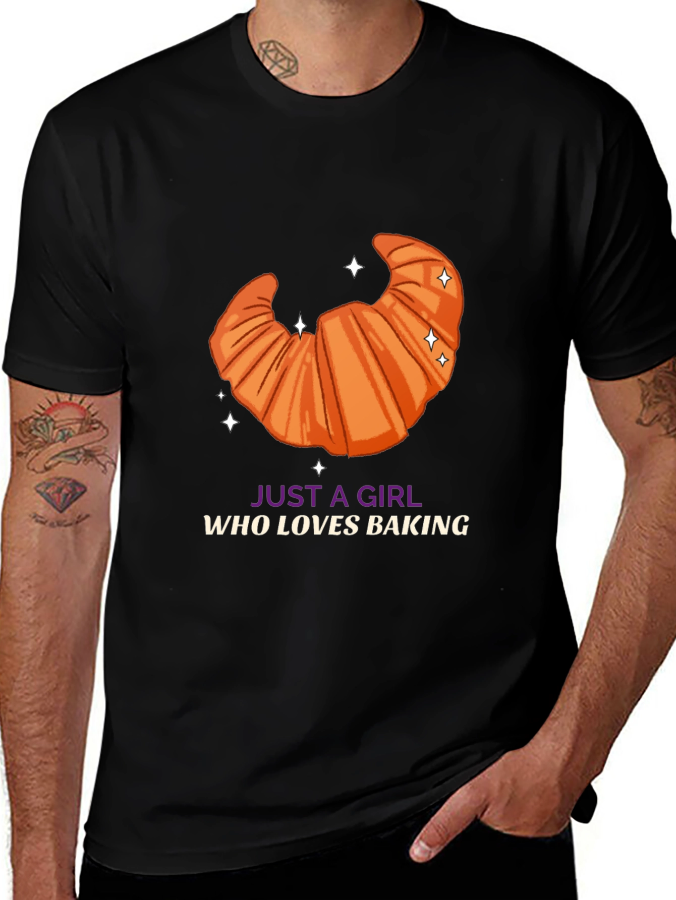 Baking Lover T-Shirt - Croissant Design