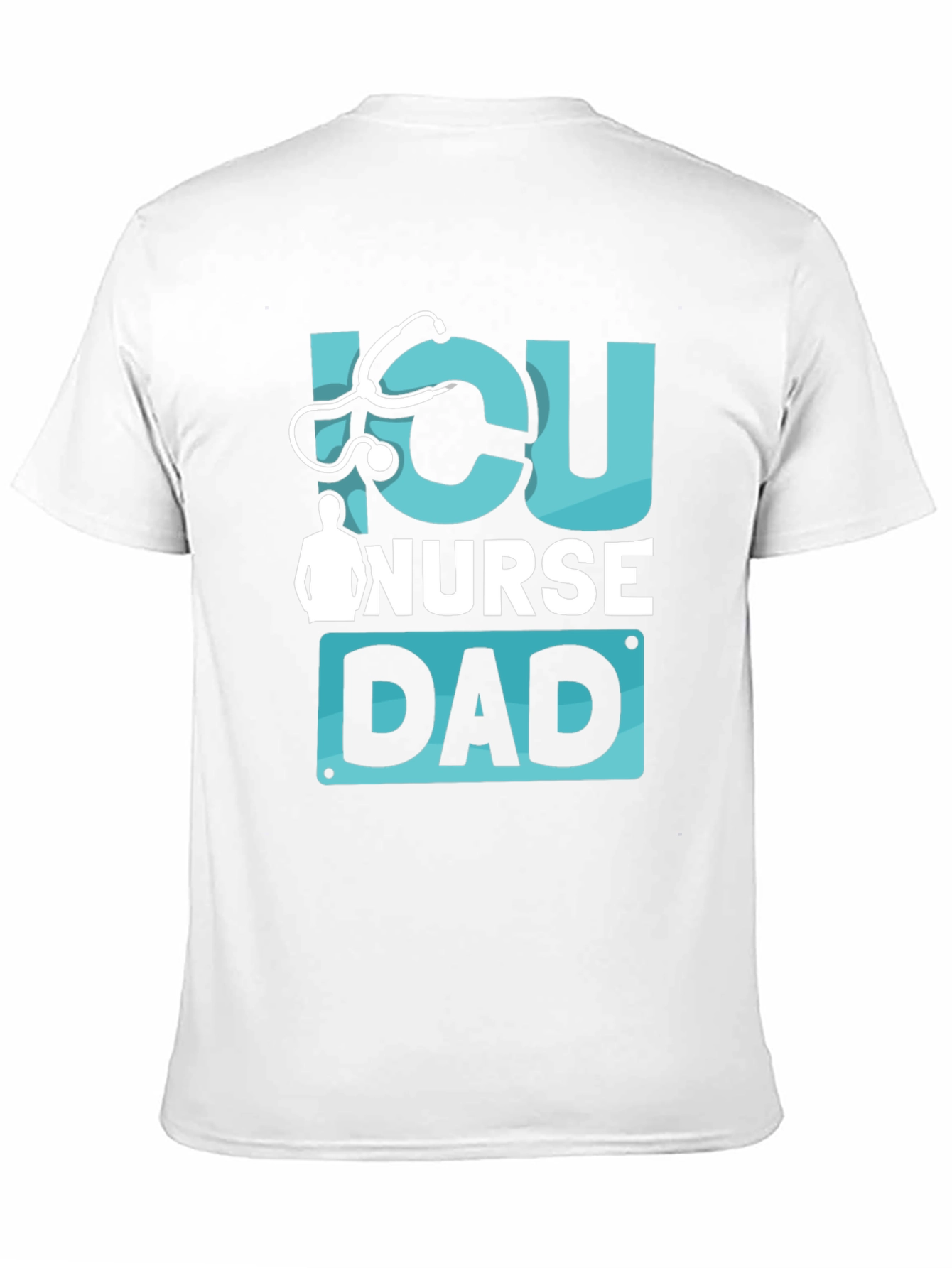 ICU Nurse Dad Graphic T-Shirt - Black