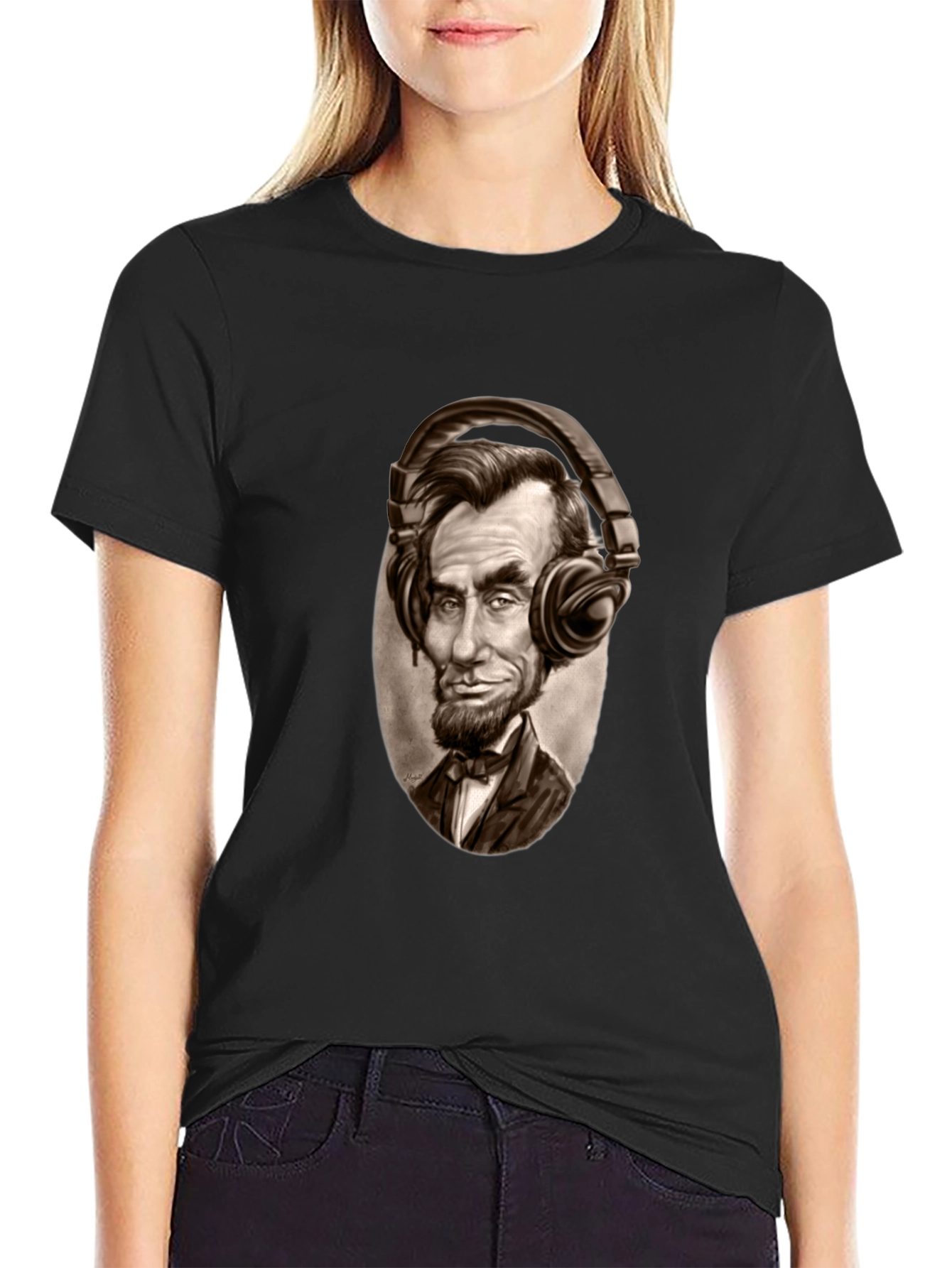 Abraham Lincoln DJ Graphic Tee